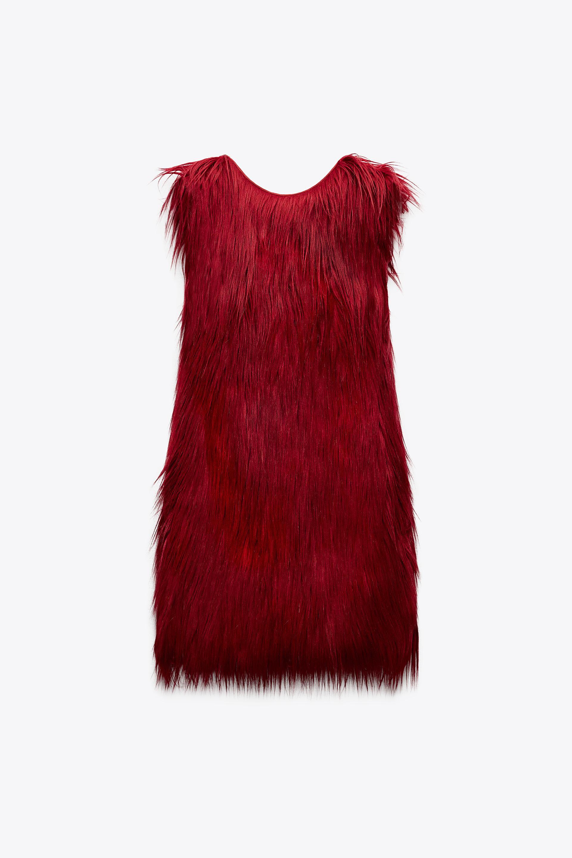 FAUX FUR DRESS LIMITED EDITION by ZARA