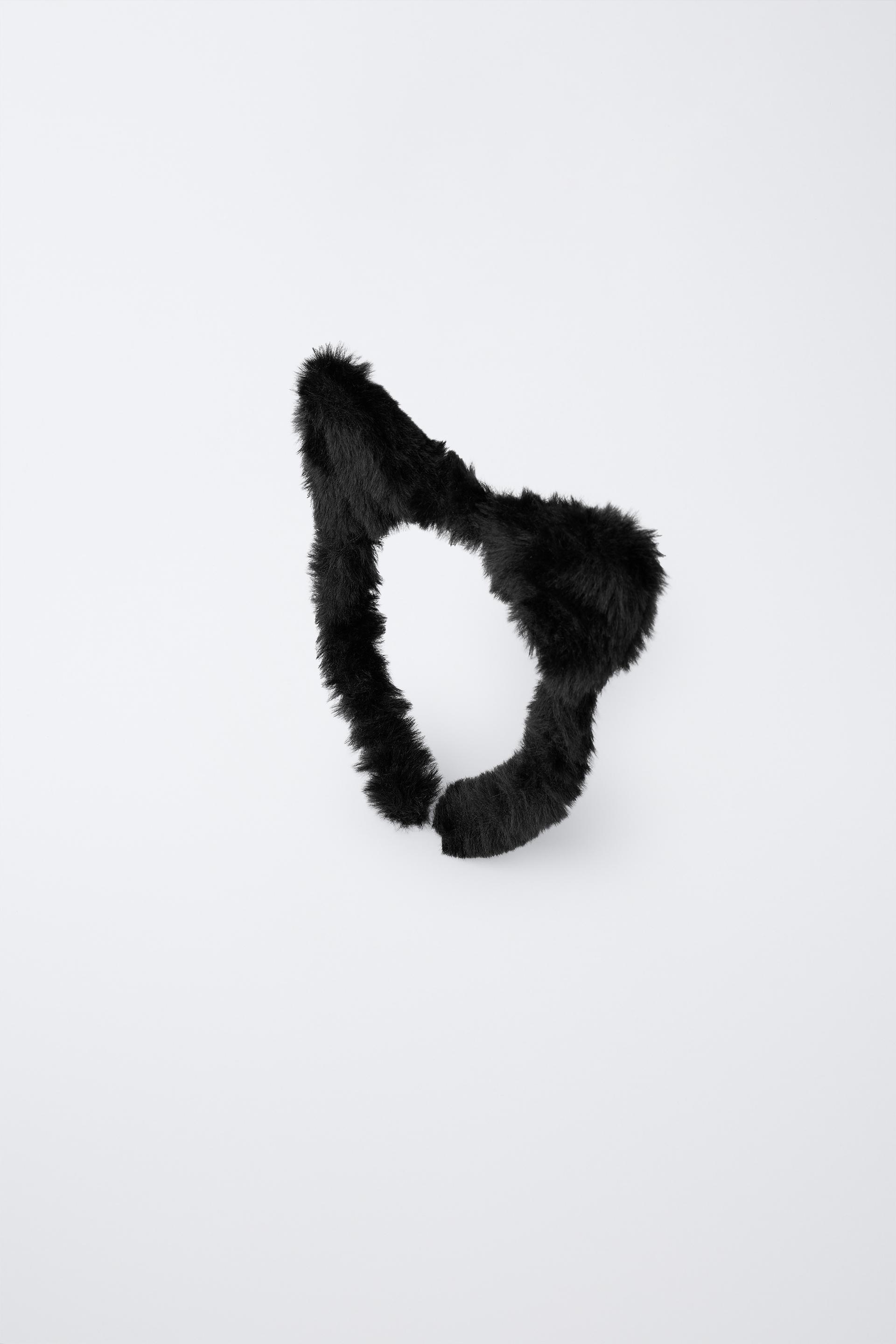 FAUX FUR EAR HEADBAND by ZARA