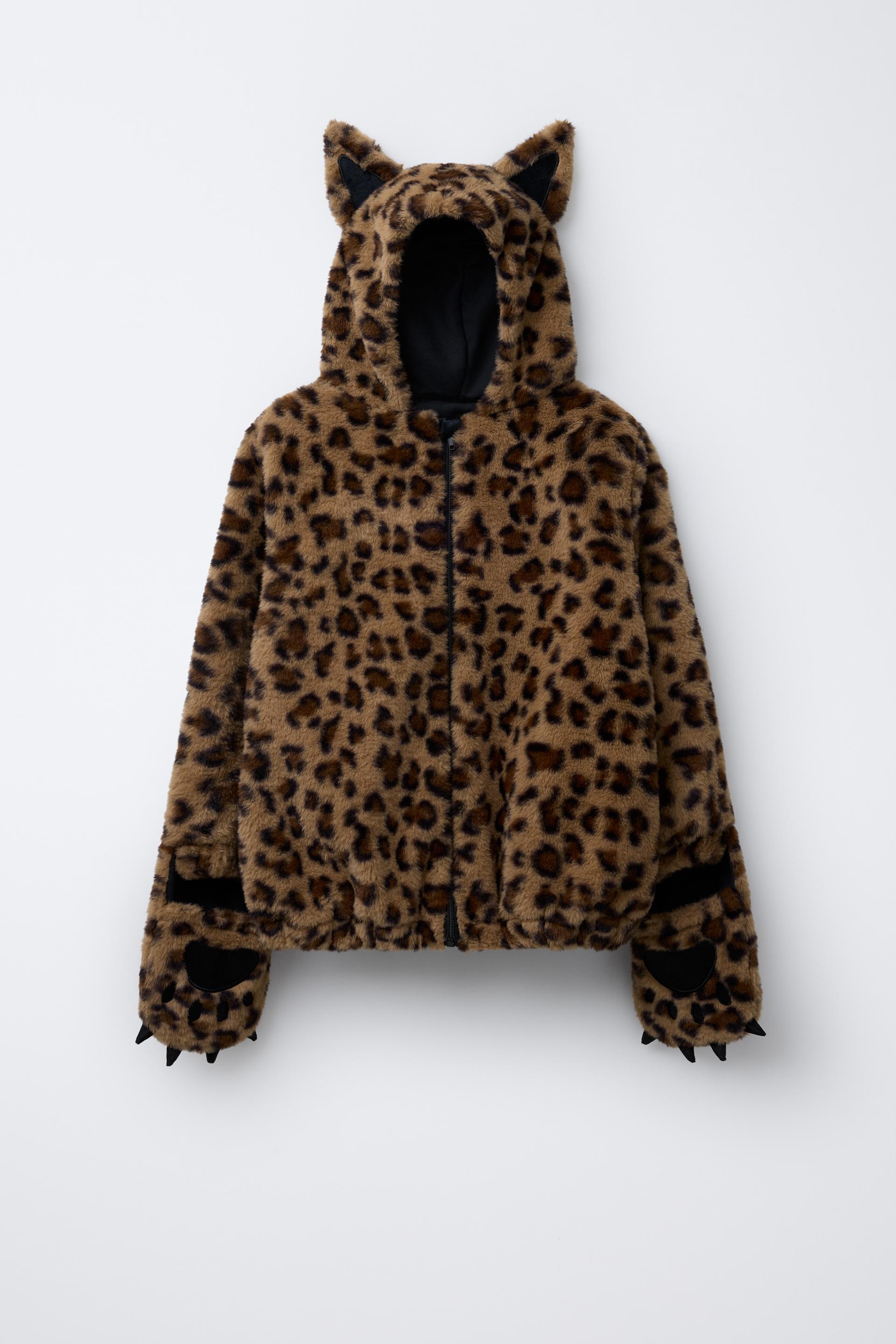 FAUX FUR LEOPARD COSTUME by ZARA
