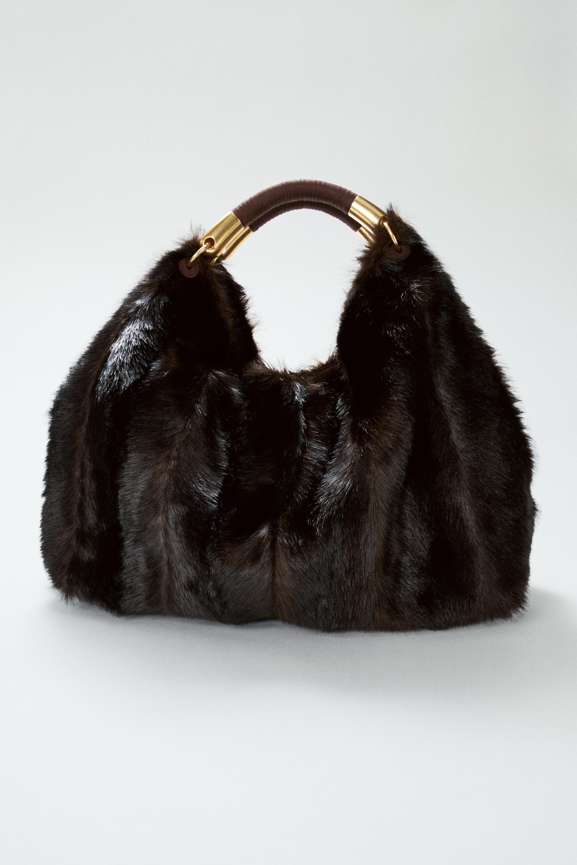 FAUX FUR MAXI BAG by ZARA