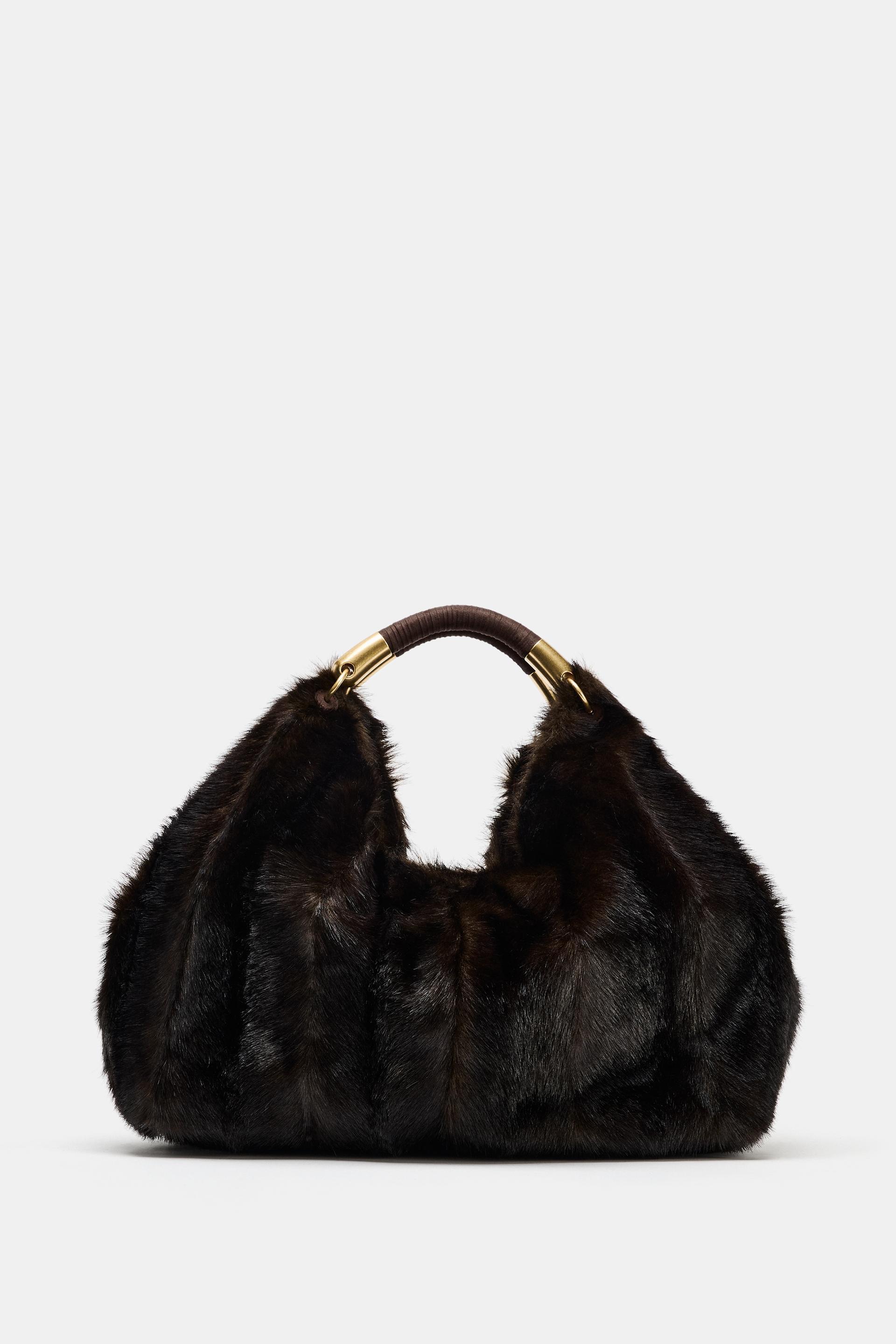 FAUX FUR MAXI BAG by ZARA