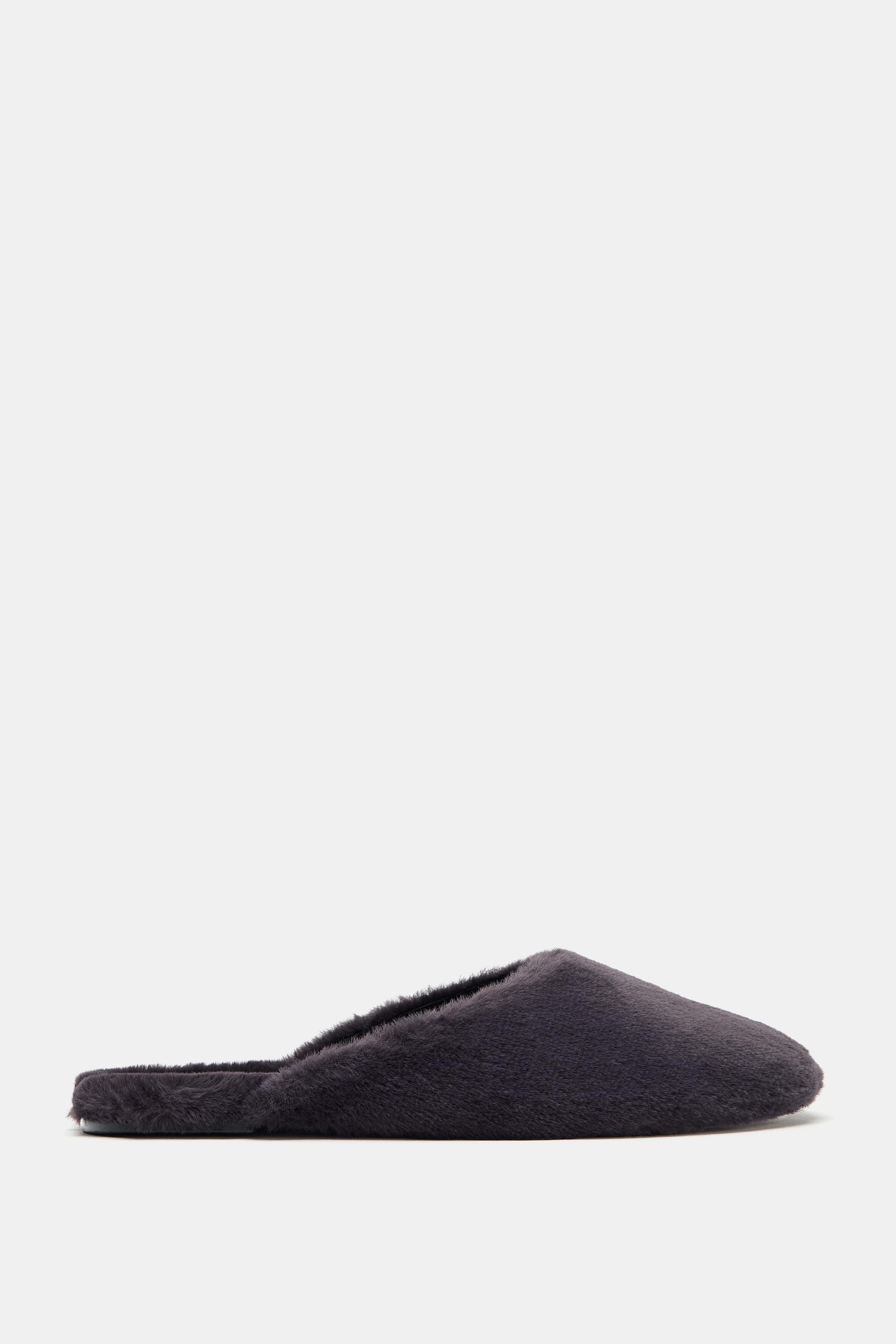 FAUX FUR MULES by ZARA
