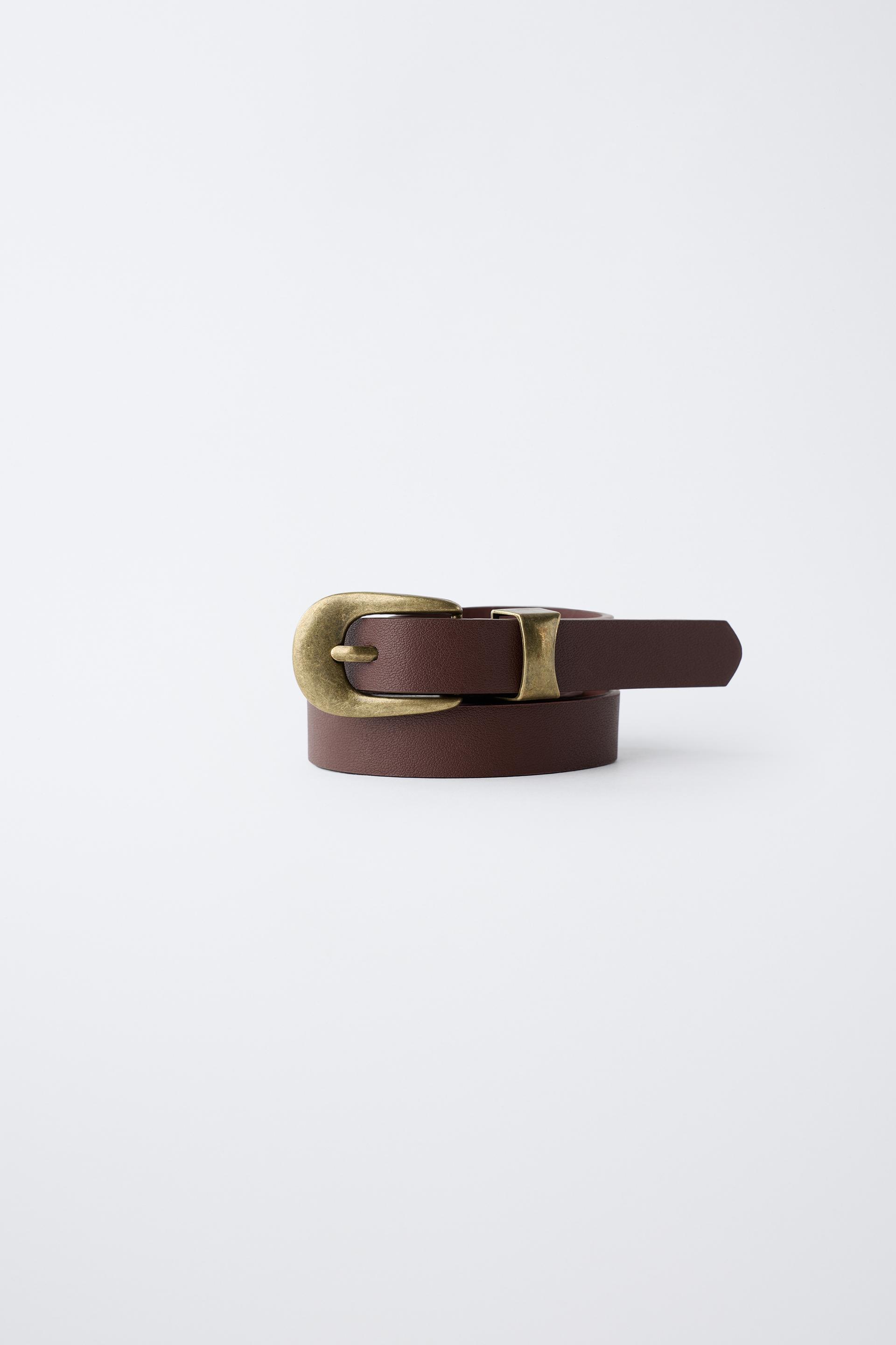 FAUX LEATHER BELT by ZARA