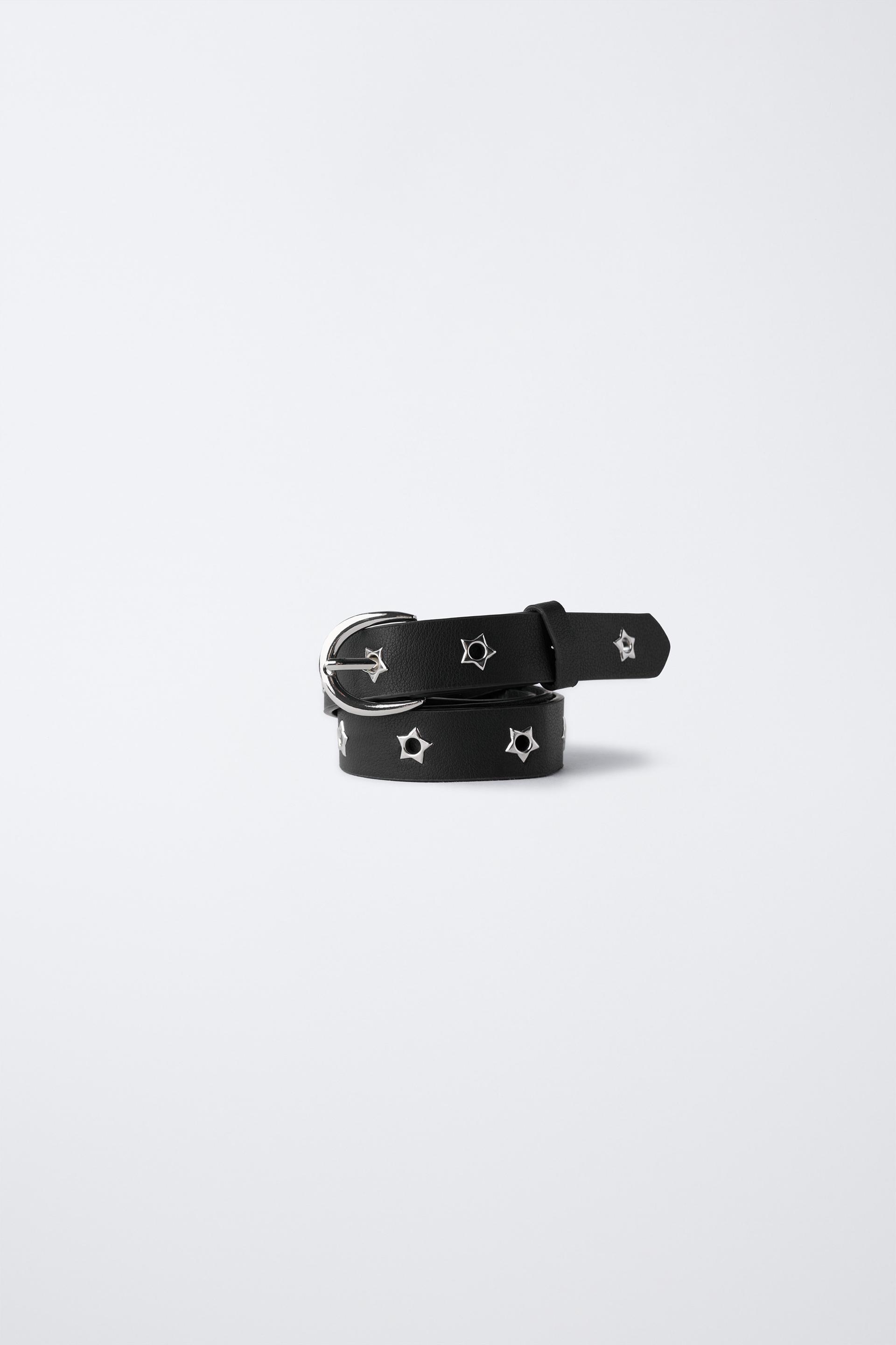 FAUX LEATHER BELT WITH STAR EYELETS by ZARA