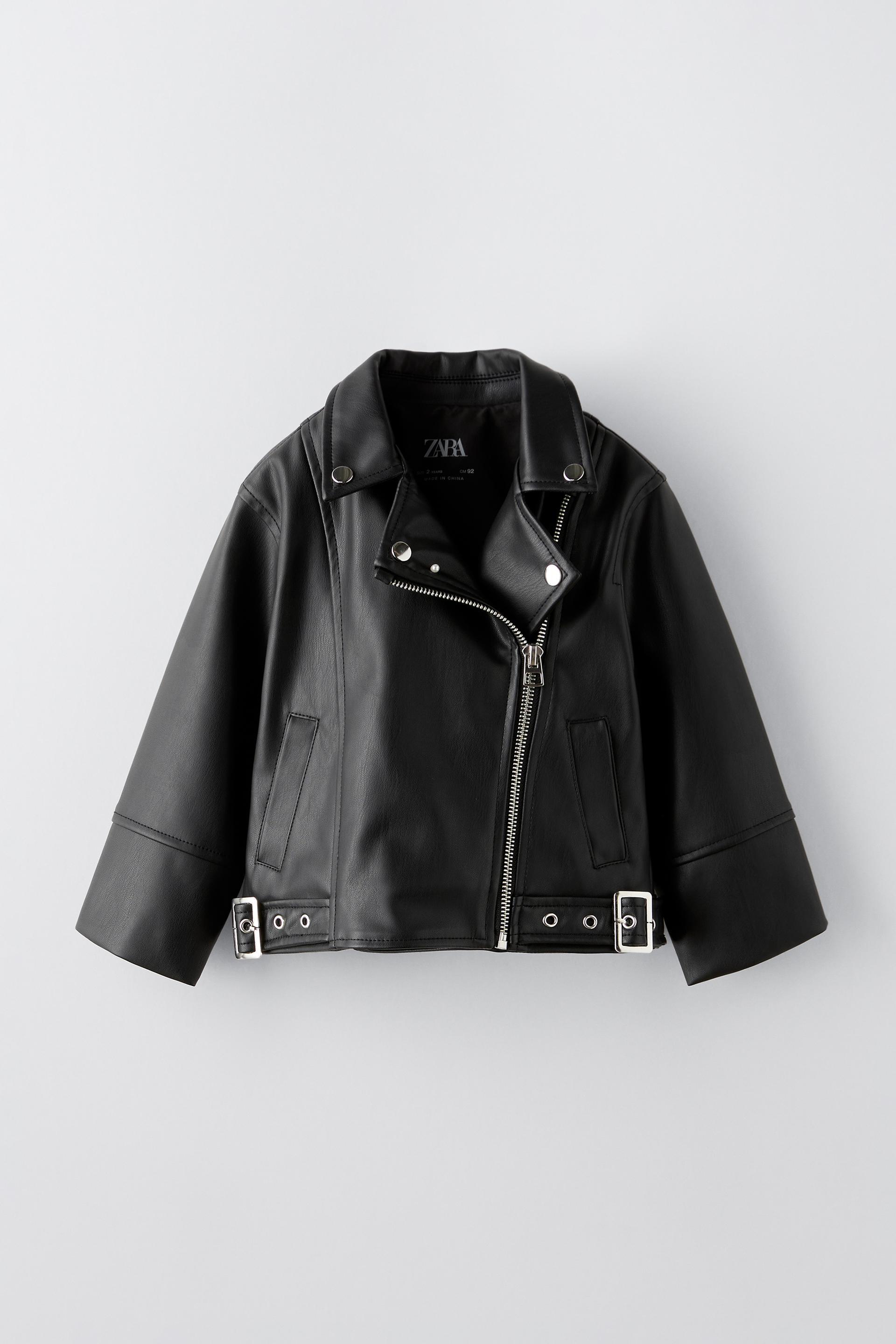 FAUX LEATHER BUCKLES JACKET by ZARA