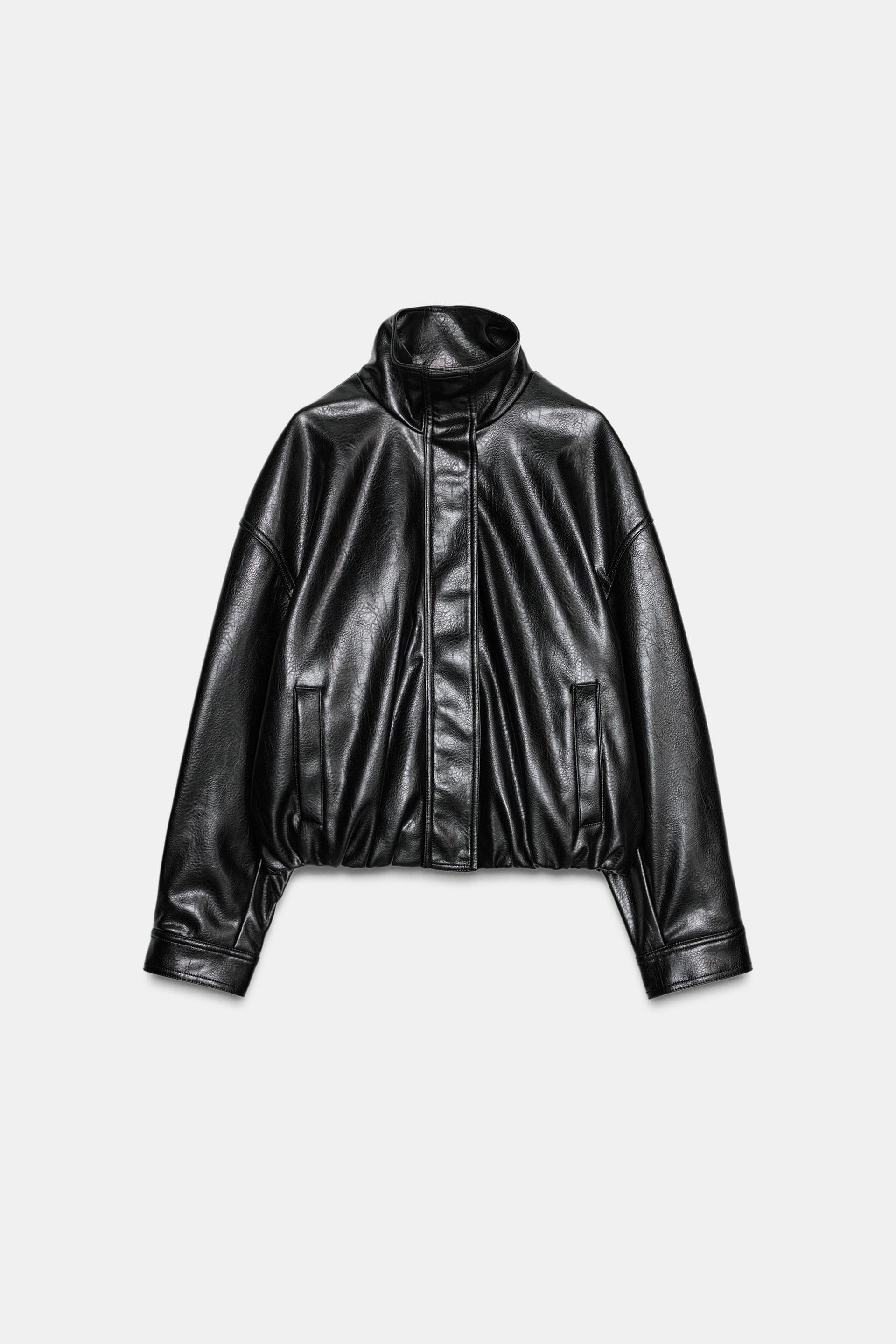 FAUX LEATHER VOLUME JACKET by ZARA