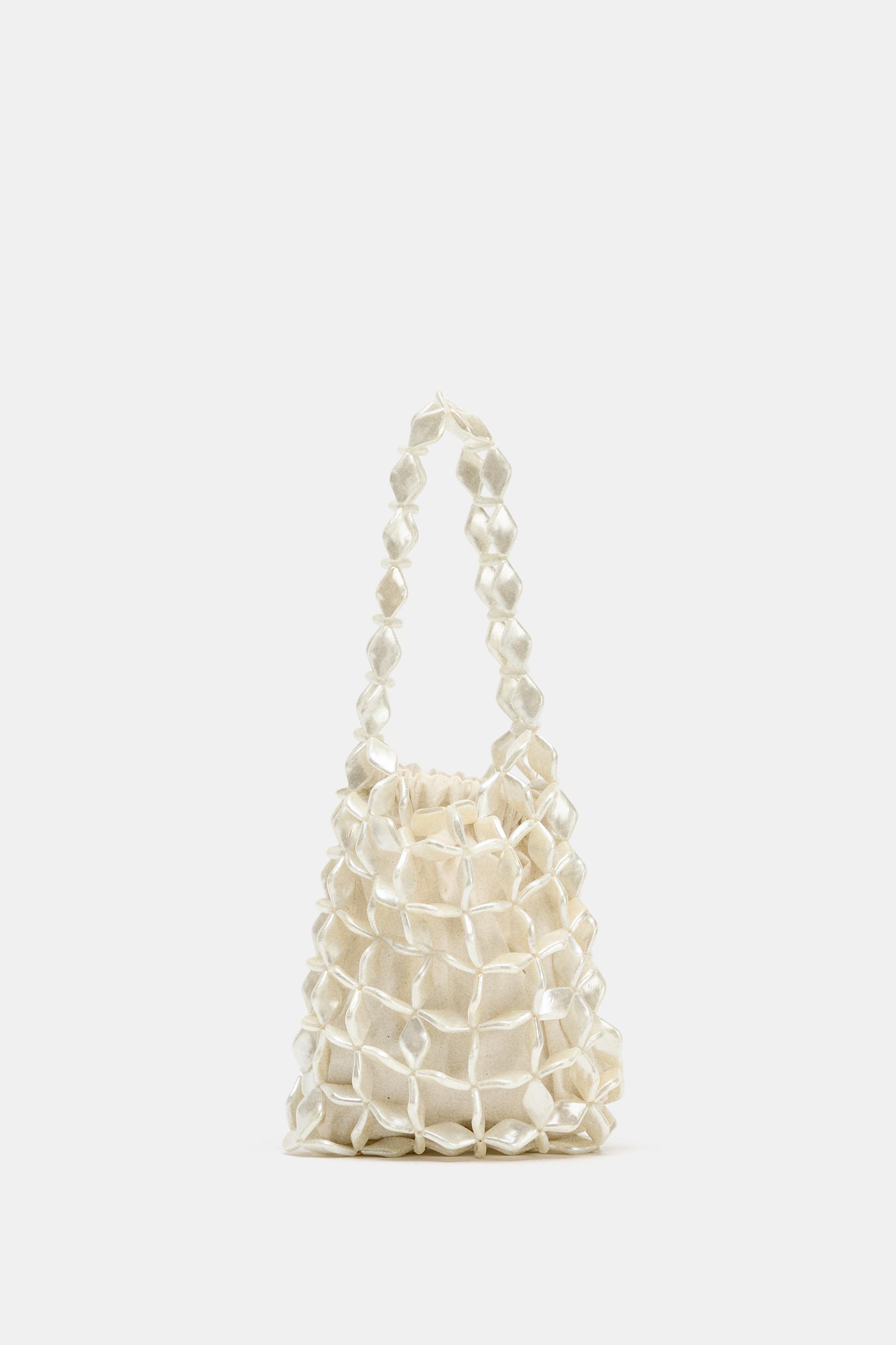 FAUX MOTHER OF PEARL BUCKET BAG by ZARA