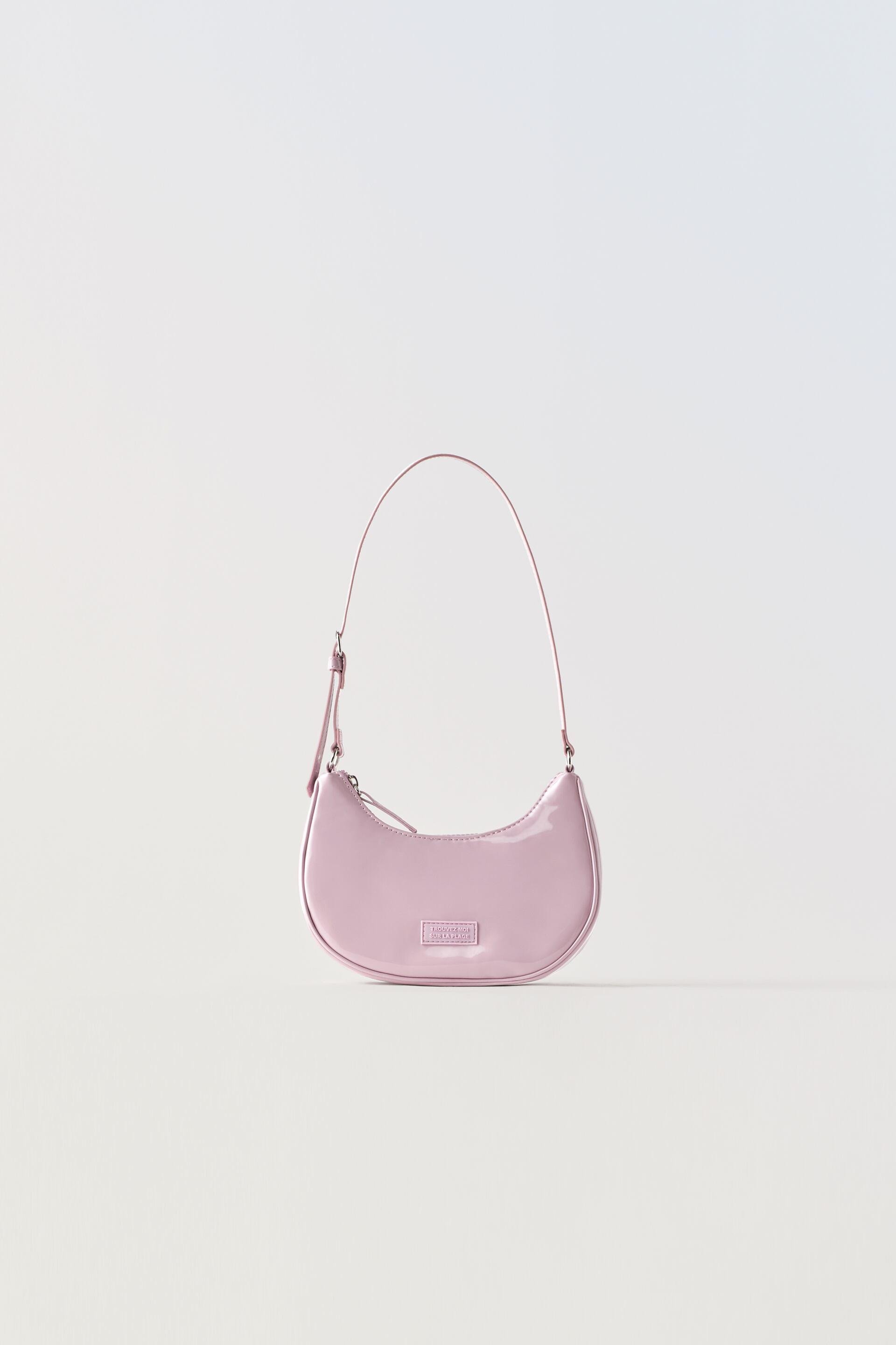 FAUX PATENT LEATHER BAG by ZARA