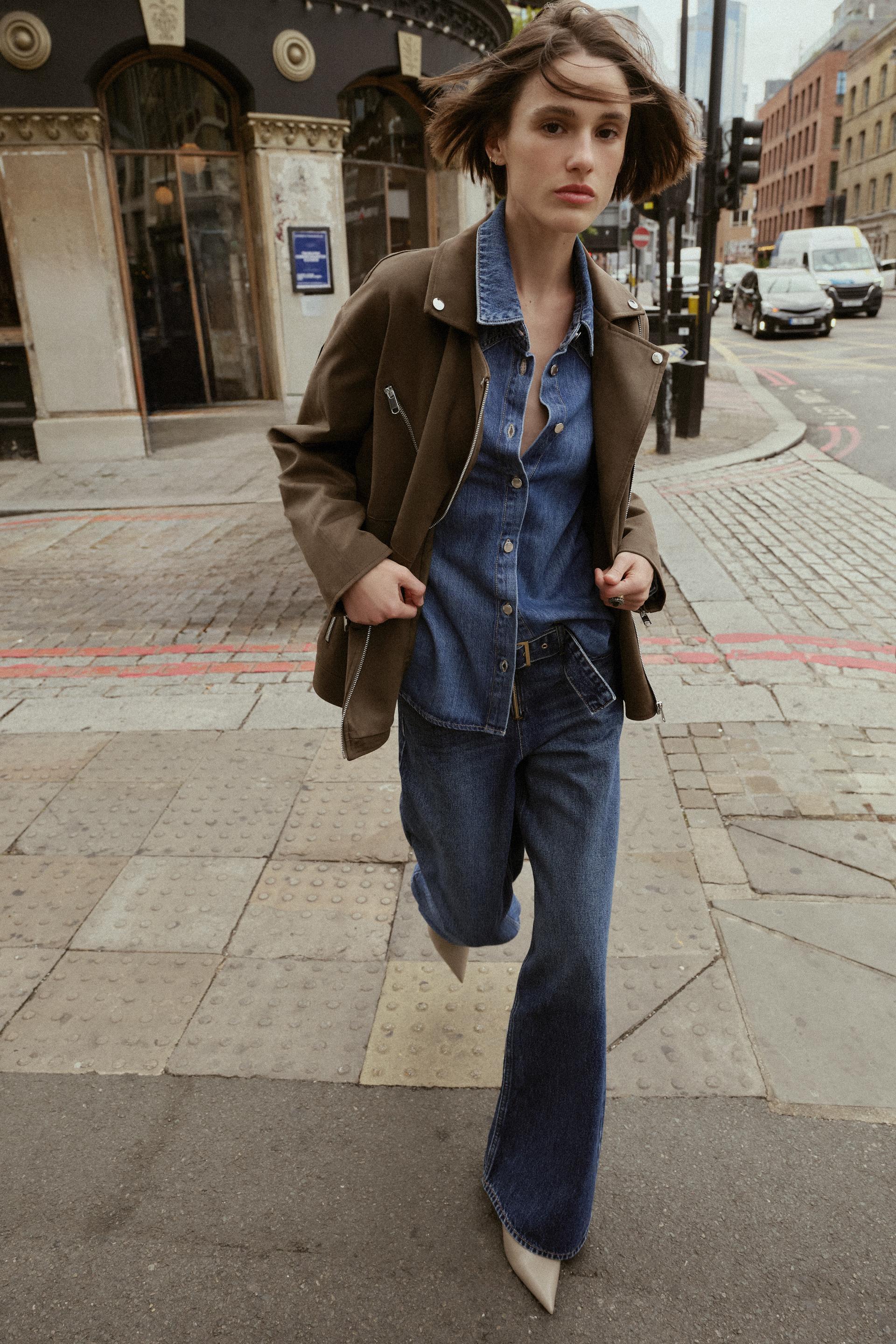 FAUX SUEDE BIKER JACKET by ZARA