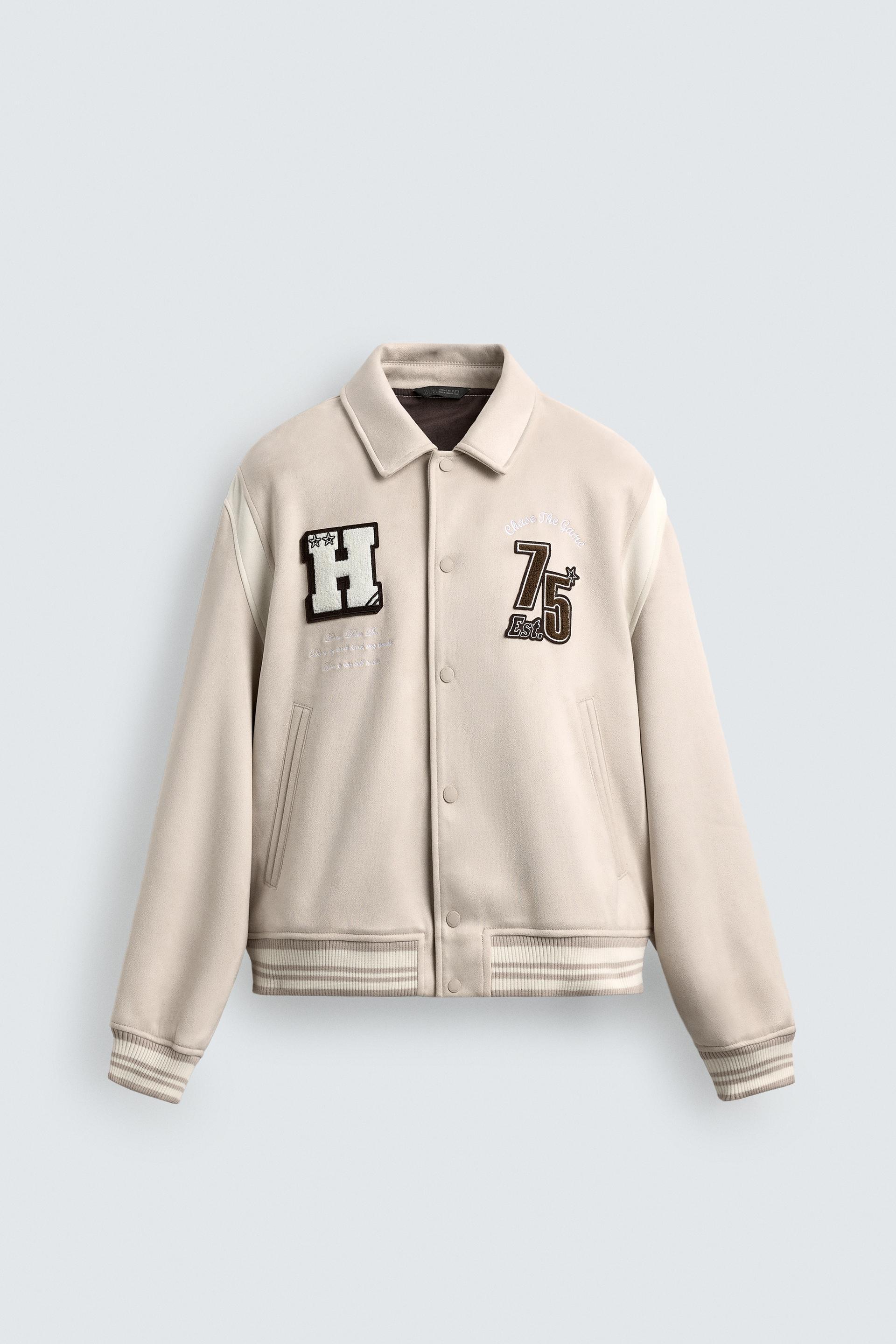 FAUX SUEDE BOMBER JACKET by ZARA