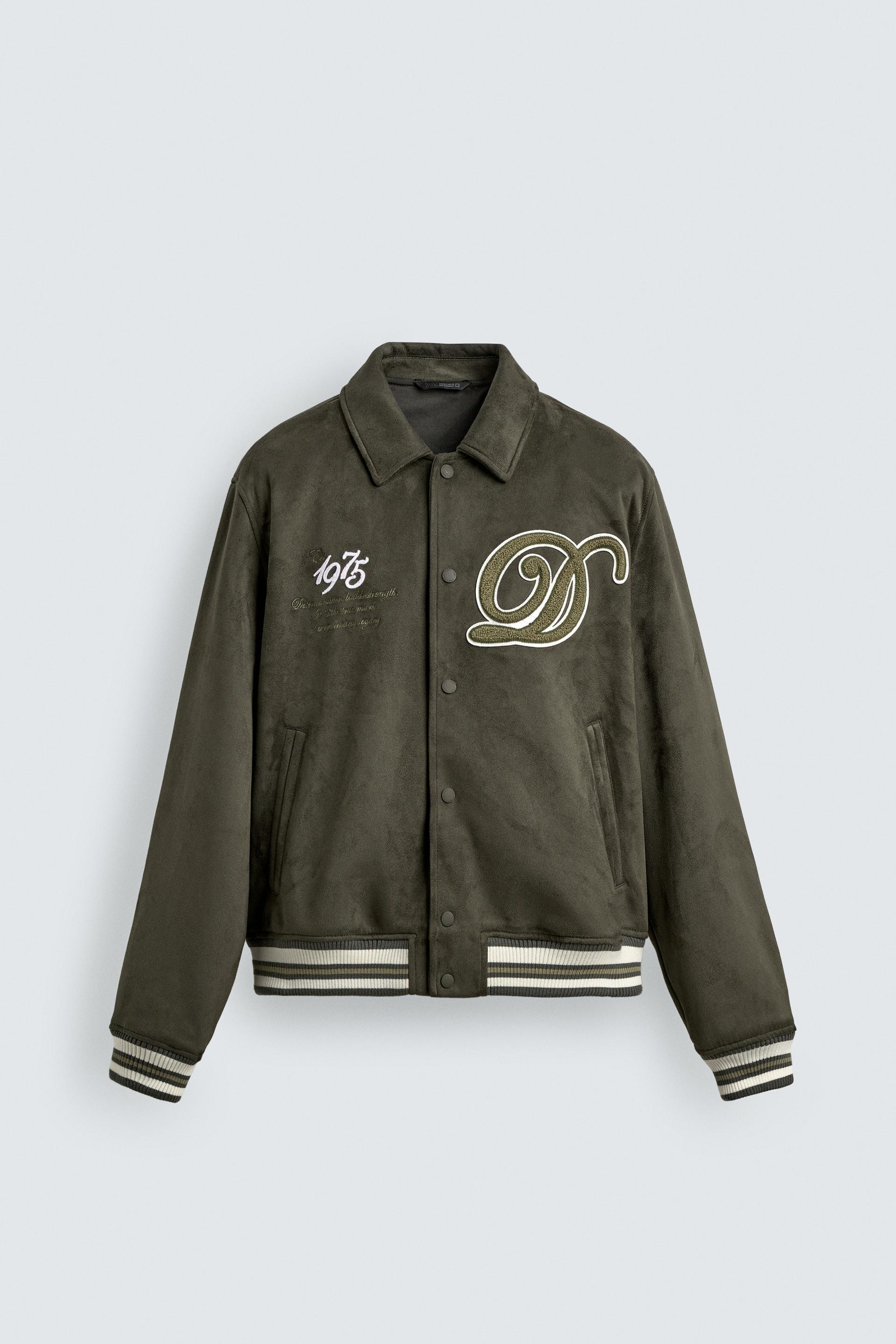 FAUX SUEDE BOMBER JACKET by ZARA