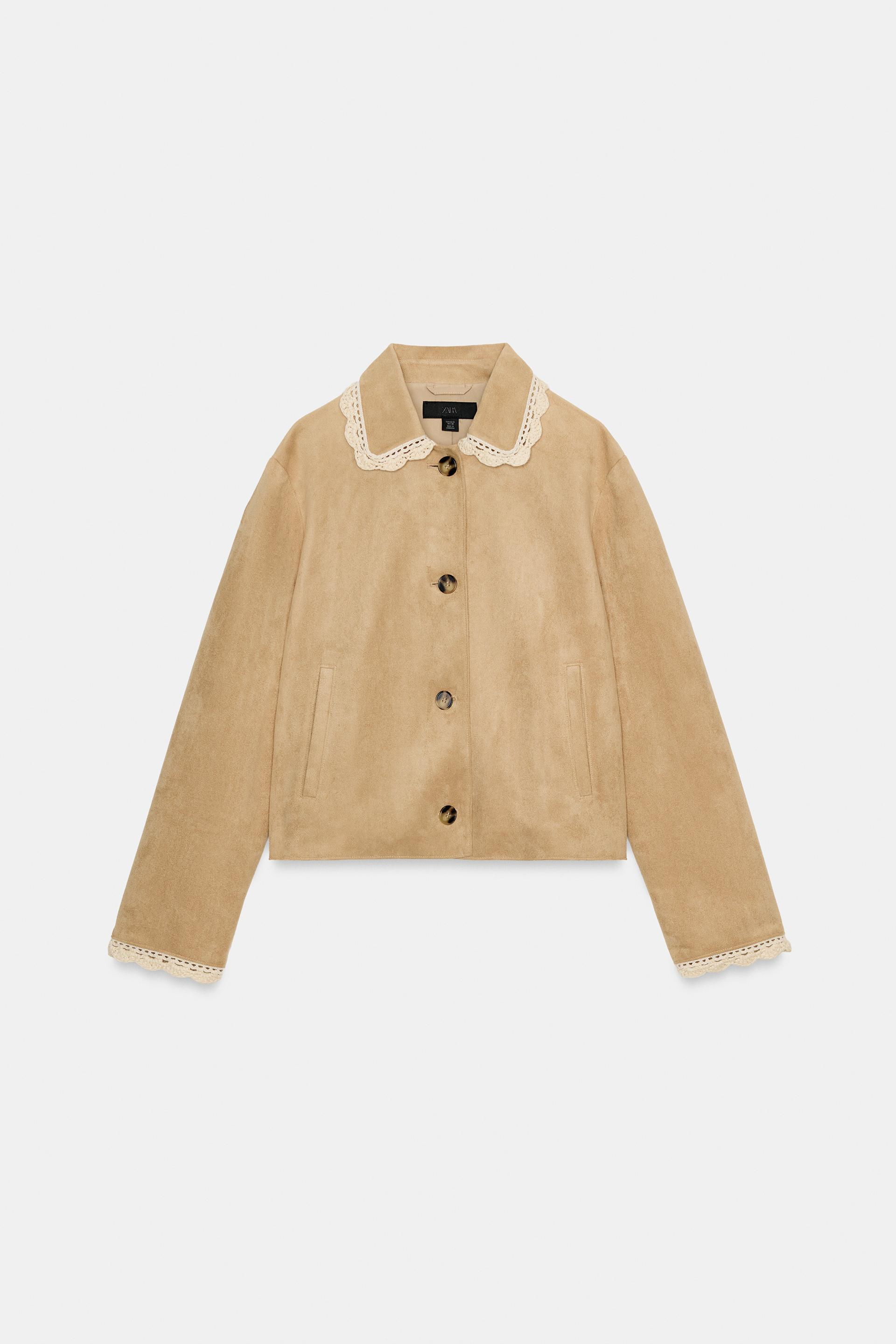 FAUX SUEDE JACKET by ZARA