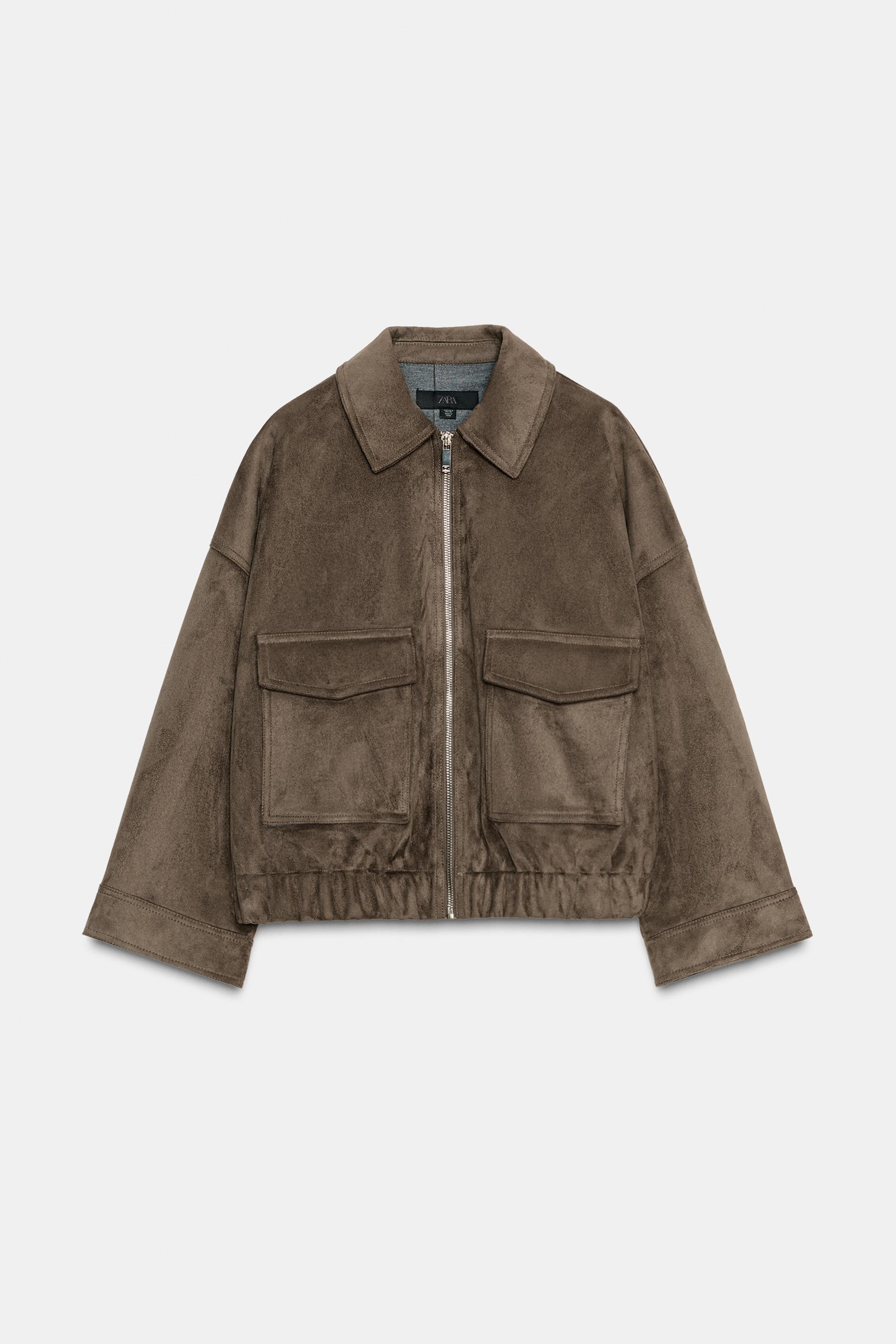 FAUX SUEDE JACKET by ZARA