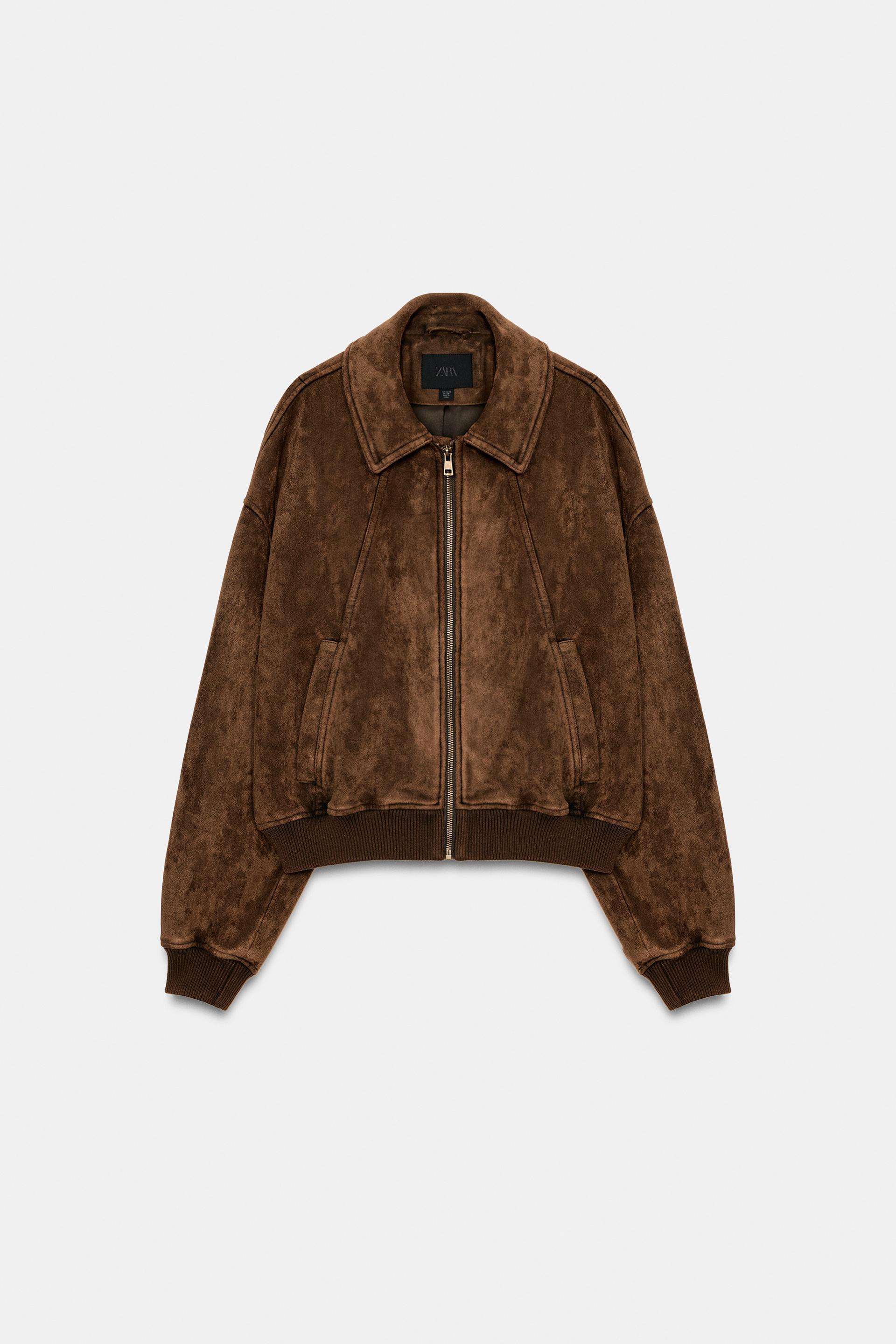 FAUX SUEDE JACKET by ZARA