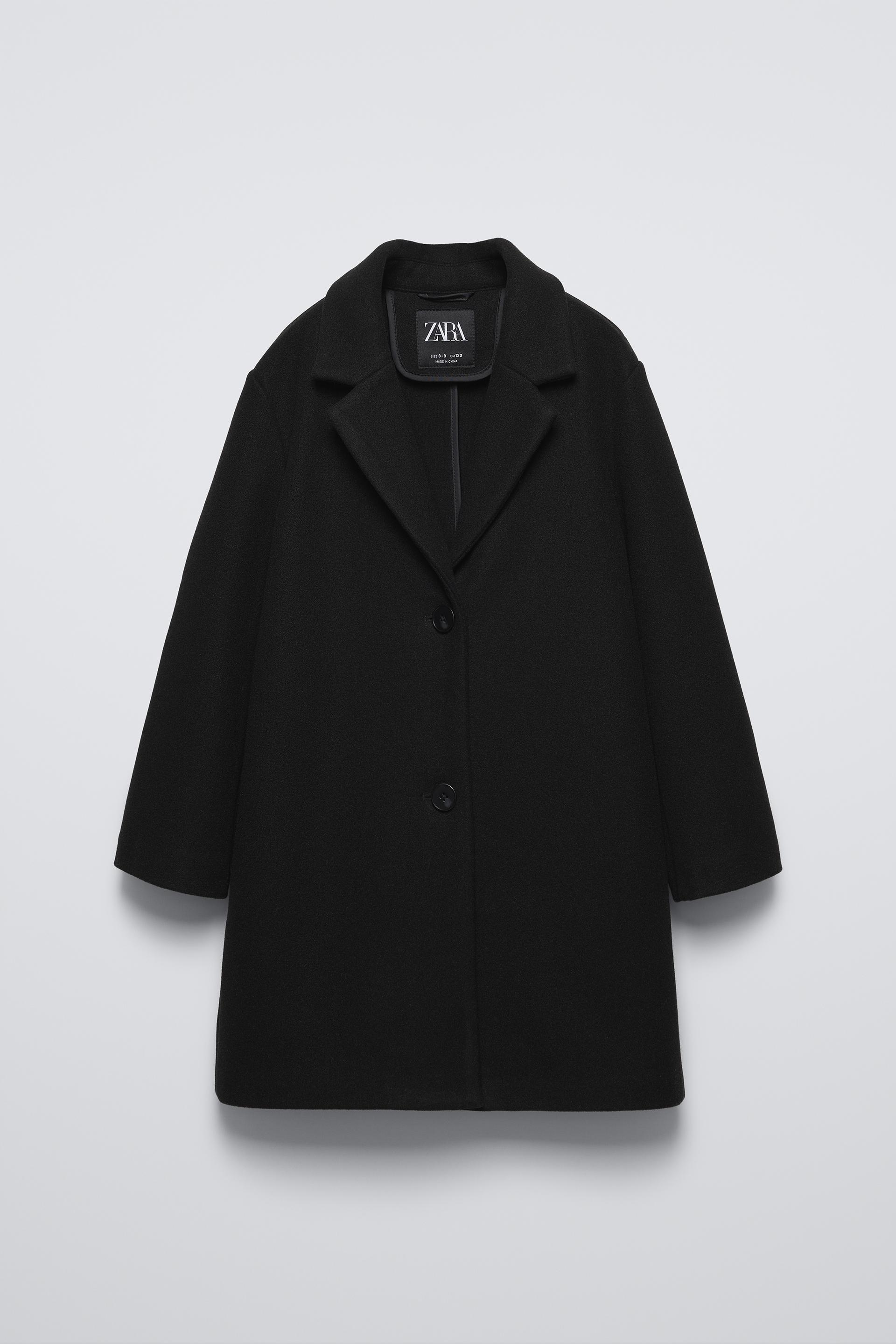 FELT TEXTURE PLAIN COAT by ZARA