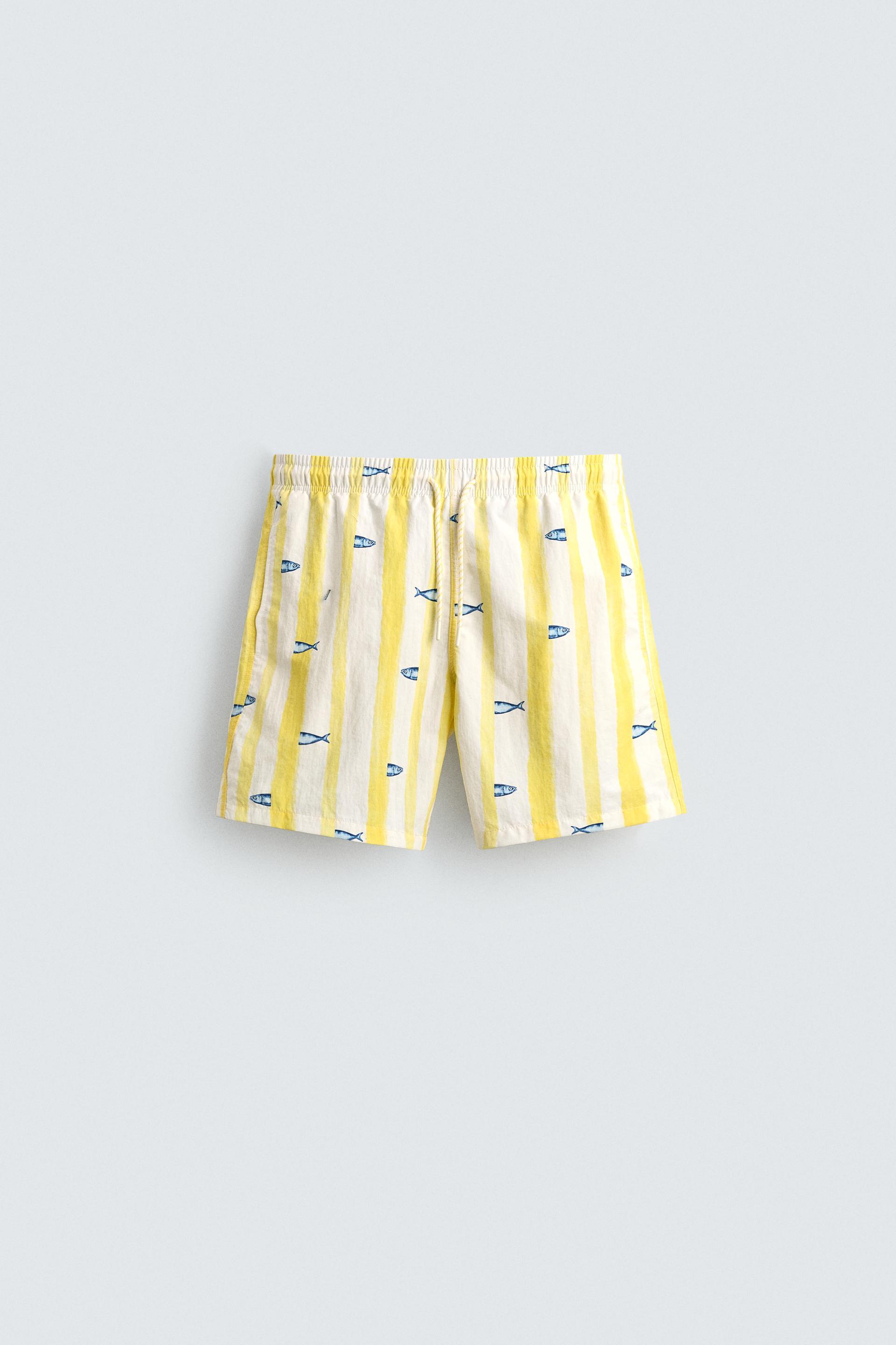 FISH STRIPE SWIMSUIT by ZARA