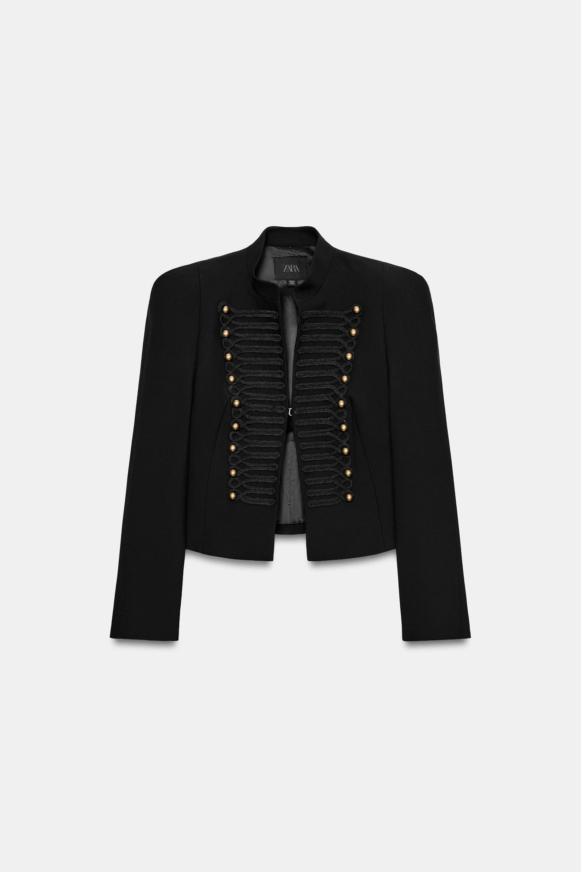 FITTED BLAZER WITH SHOULDER PADS by ZARA