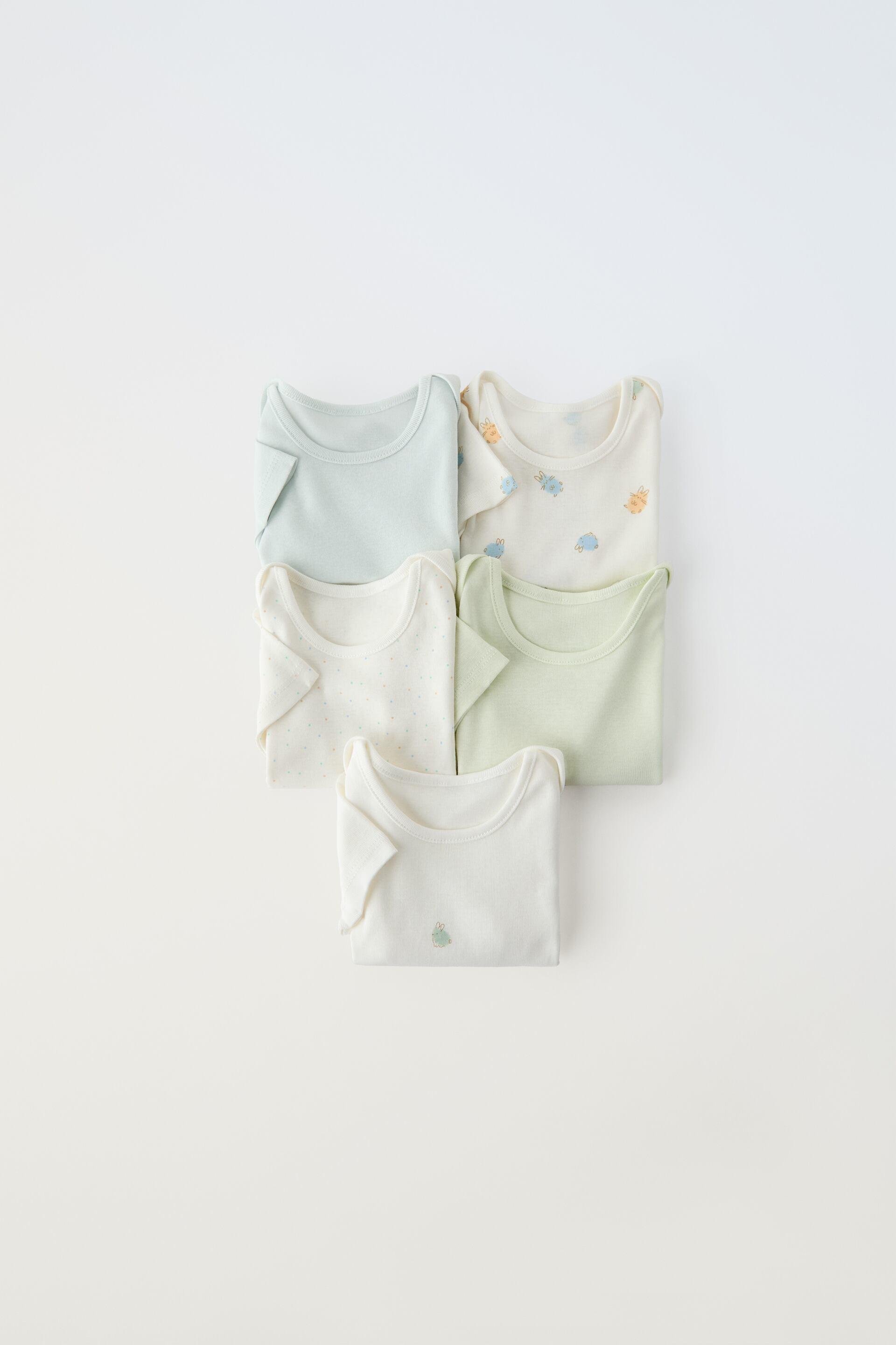 FIVE PACK OF BUNNY BODYSUITS by ZARA