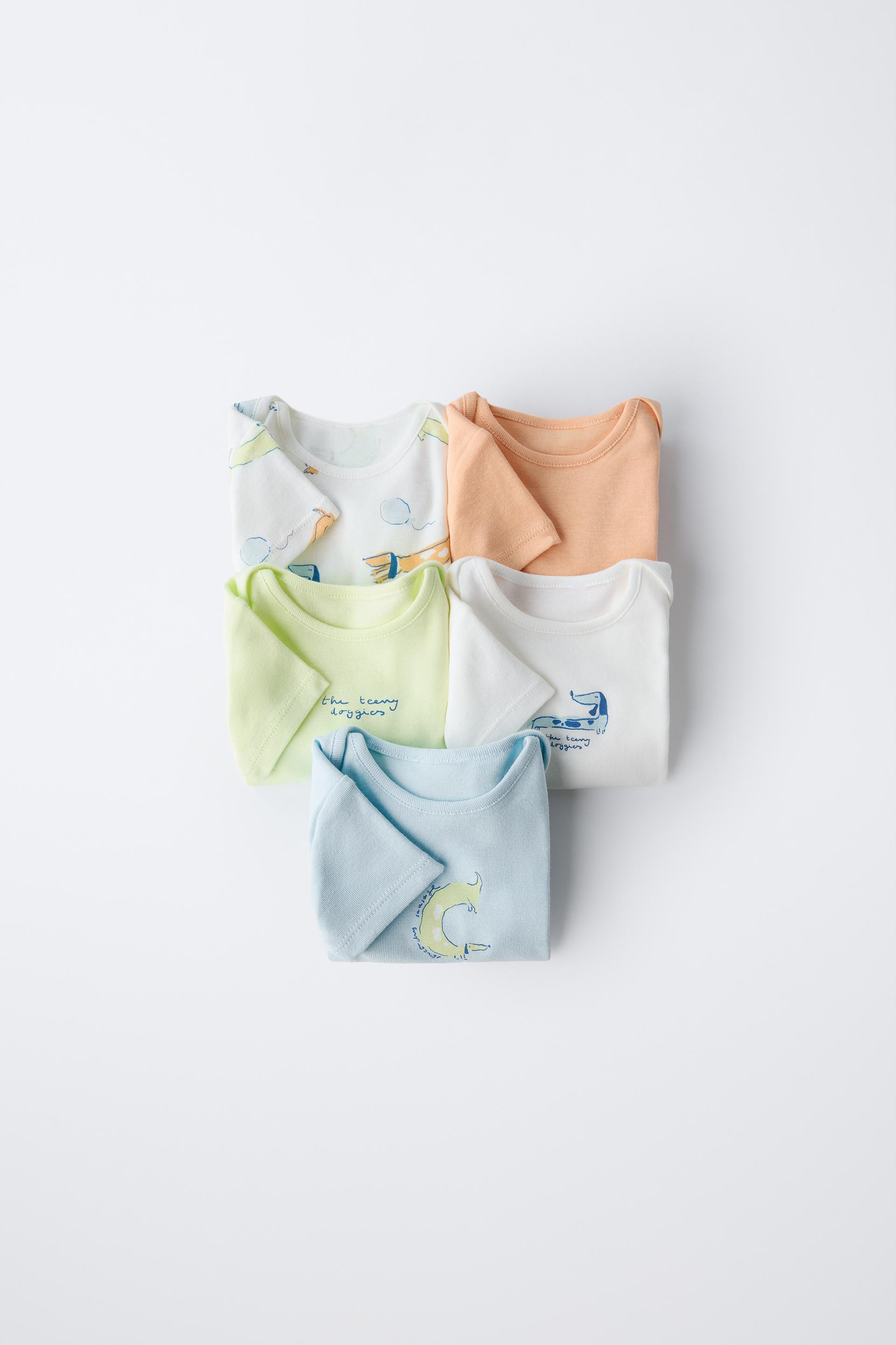 FIVE-PACK OF PUPPY BODYSUITS by ZARA