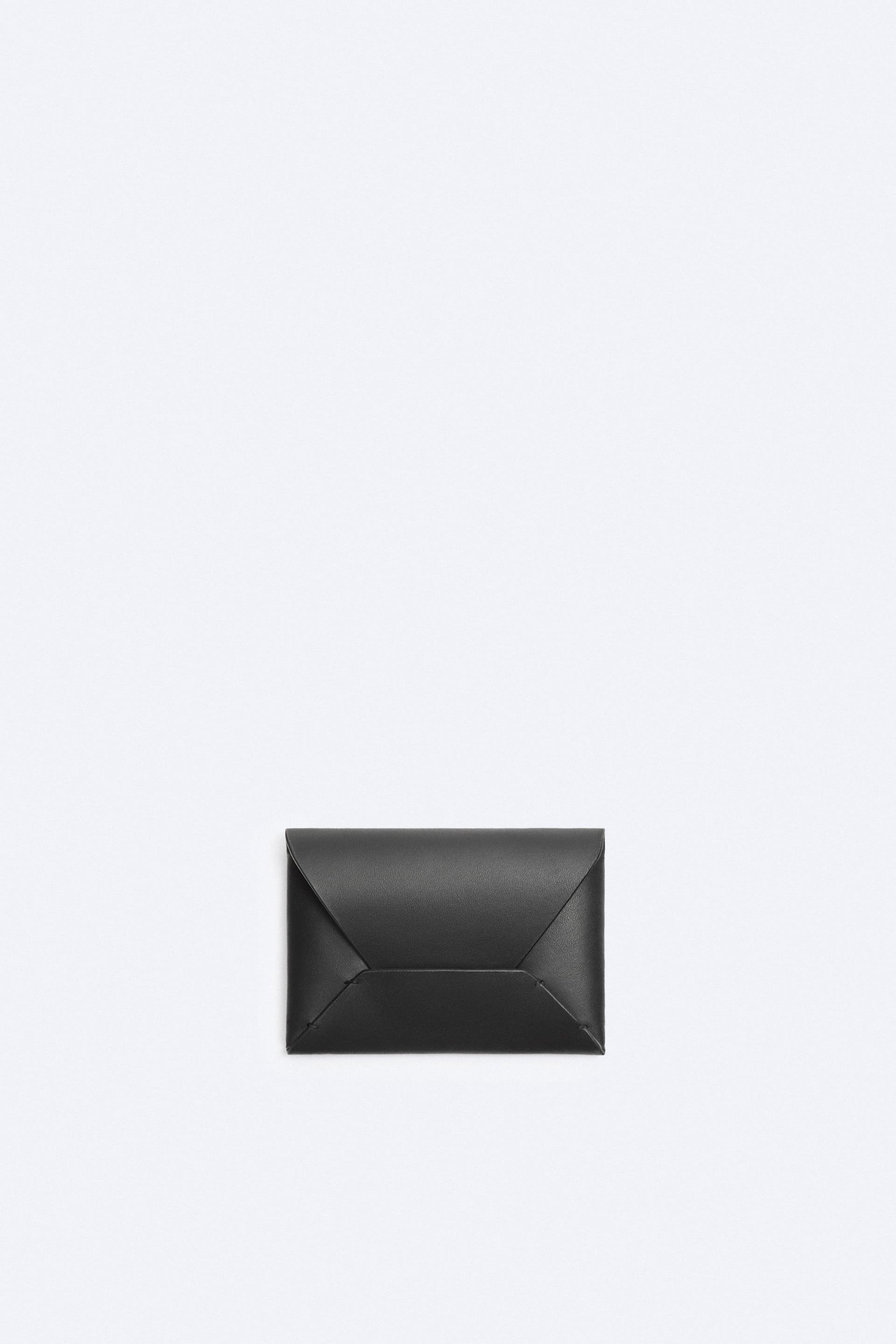 FLAP LEATHER CARD HOLDER by ZARA