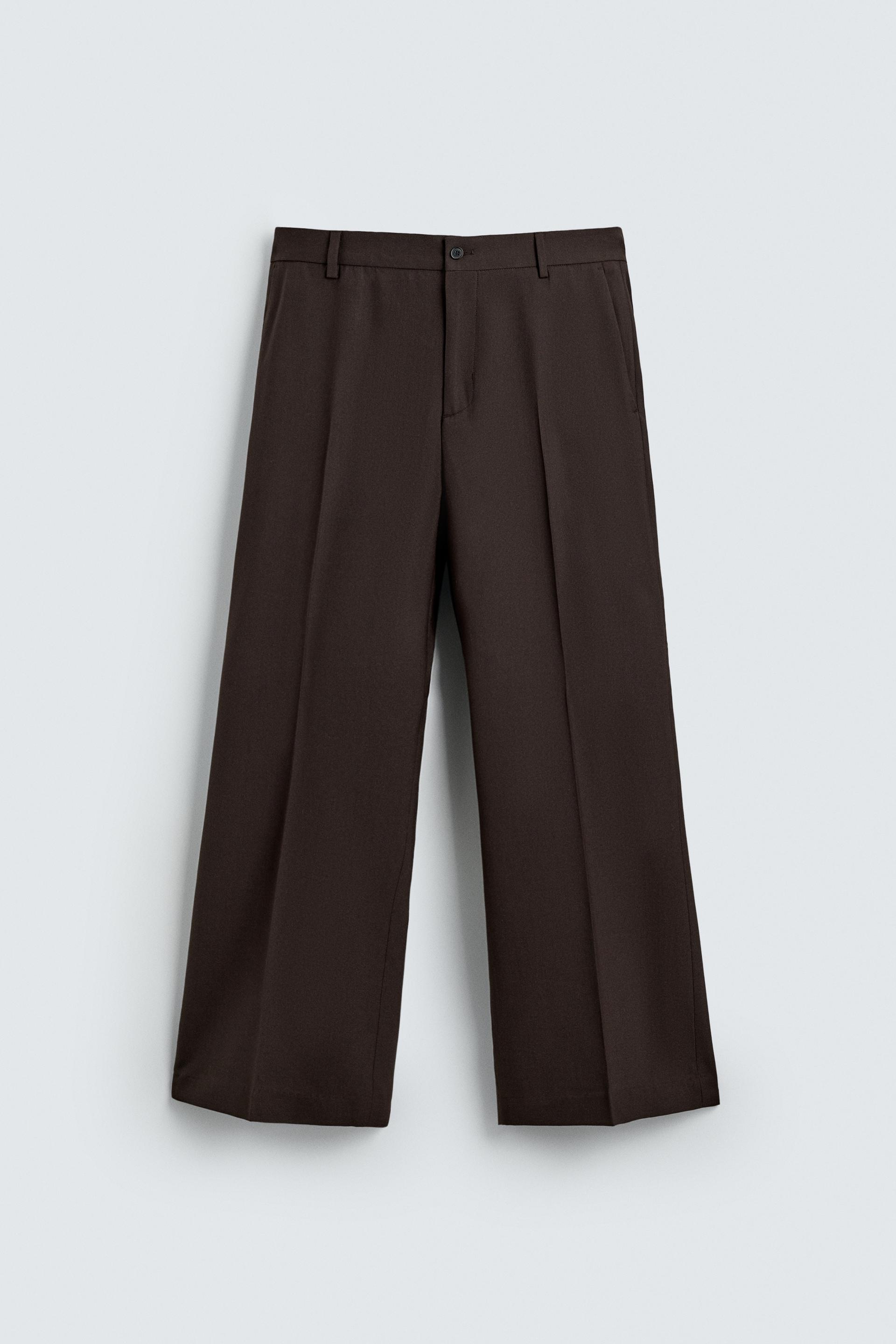 FLARE FIT SUIT PANTS WITH WOOL by ZARA