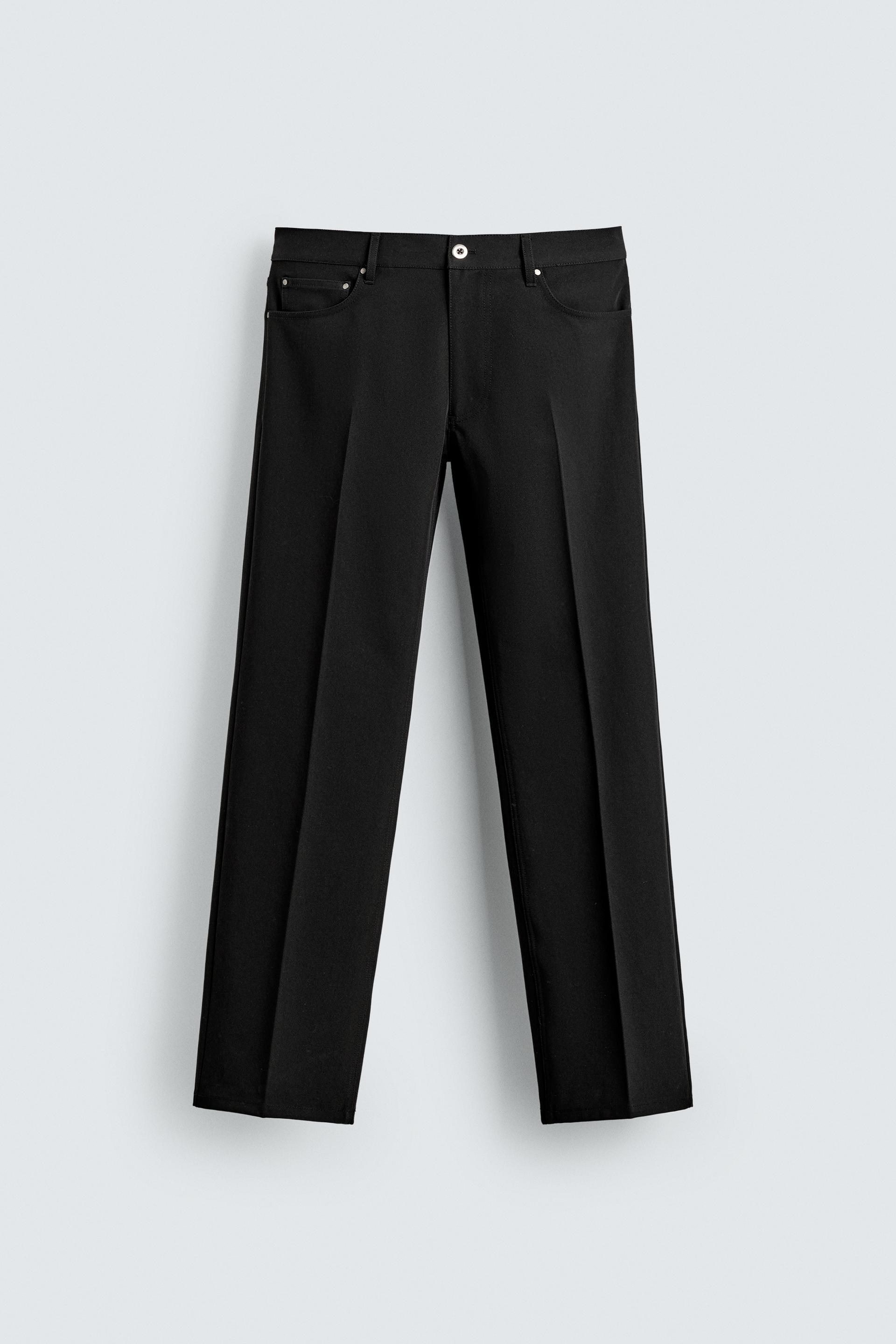 FLARE FIT TEXTURED PANTS by ZARA