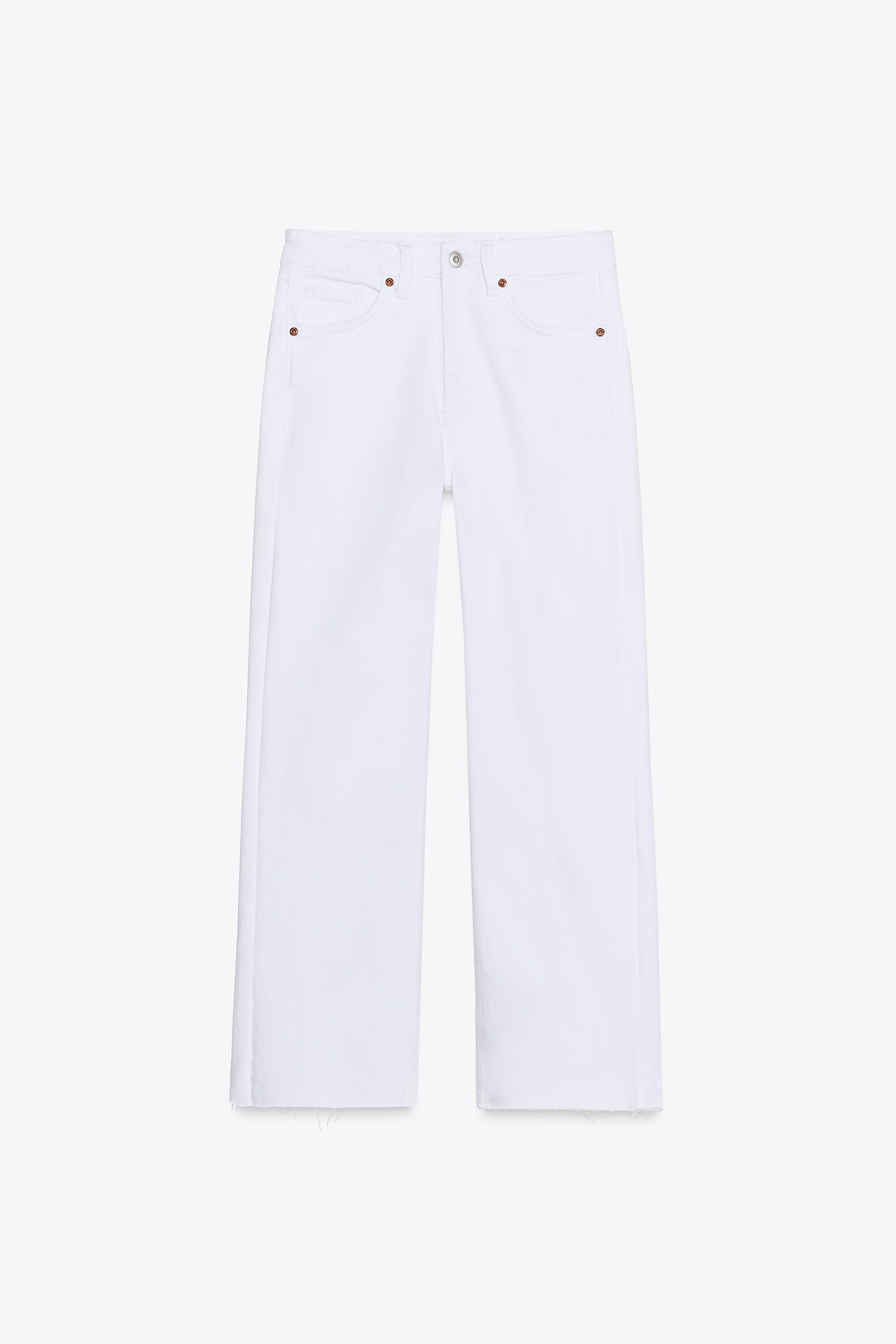 FLARED CROPPED HIGH WAIST TRF JEANS by ZARA
