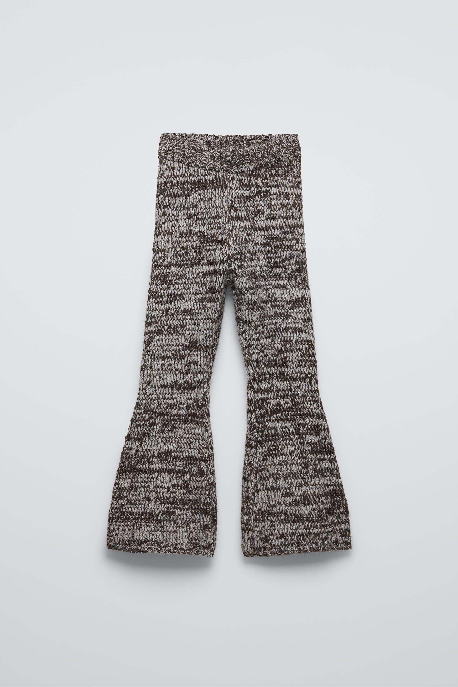 FLARED KNIT PANTS by ZARA