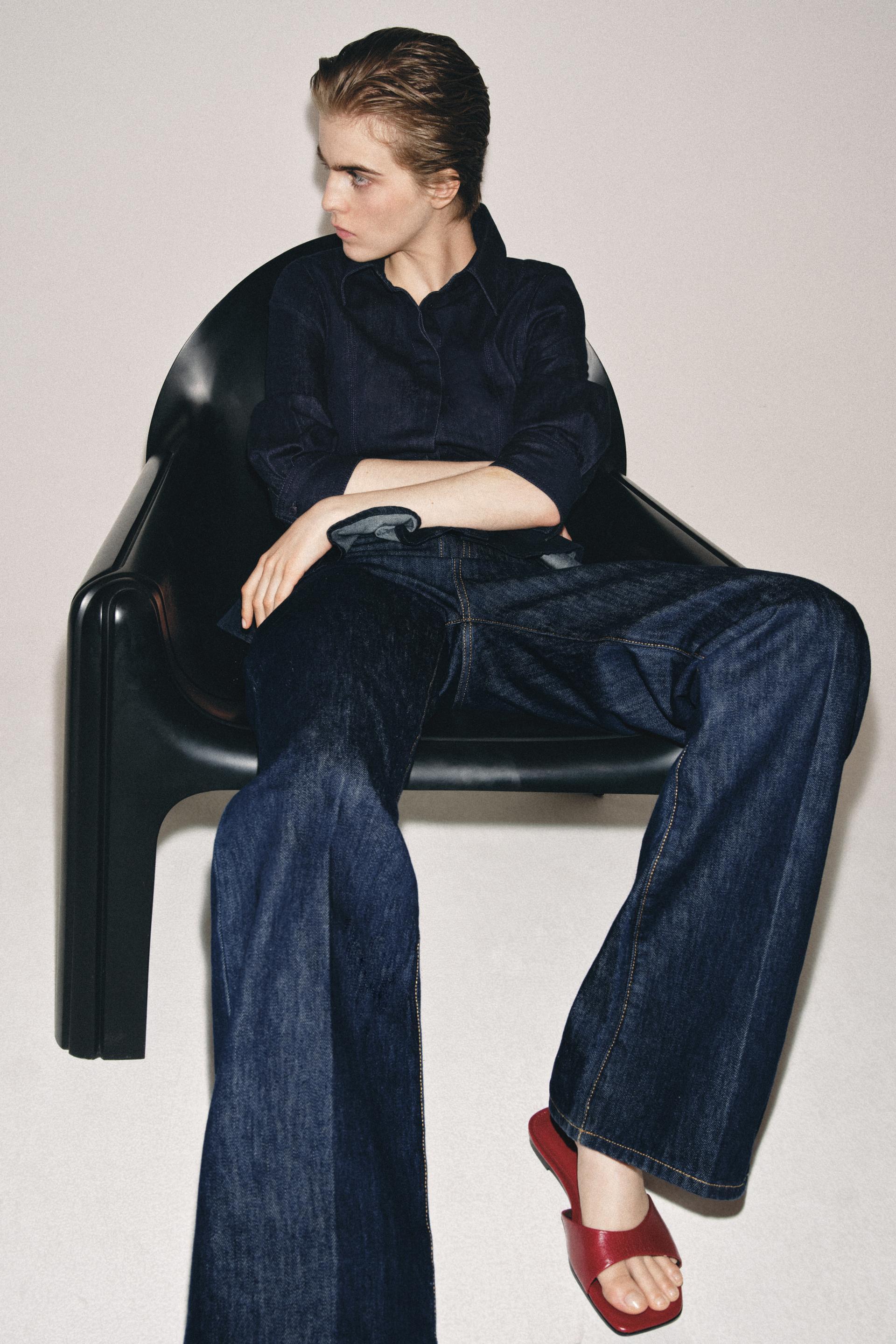 FLAT LEATHER SANDALS by ZARA
