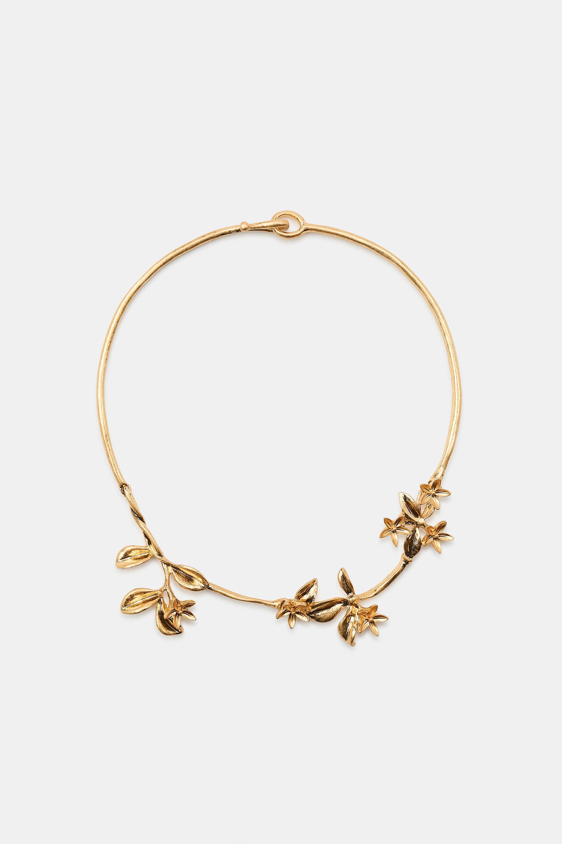 FLORAL CHOKER NECKLACE by ZARA