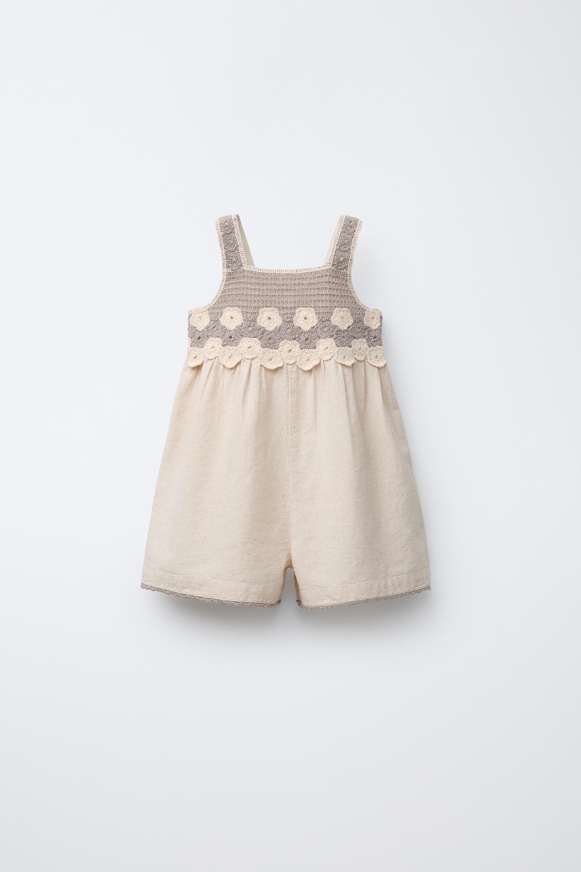 FLORAL CROCHET JUMPSUIT by ZARA
