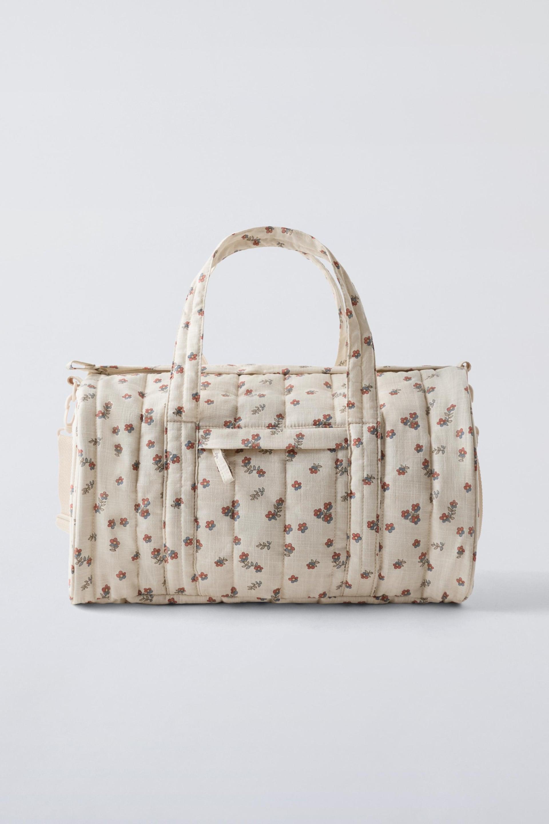 FLORAL DIAPER BAG by ZARA