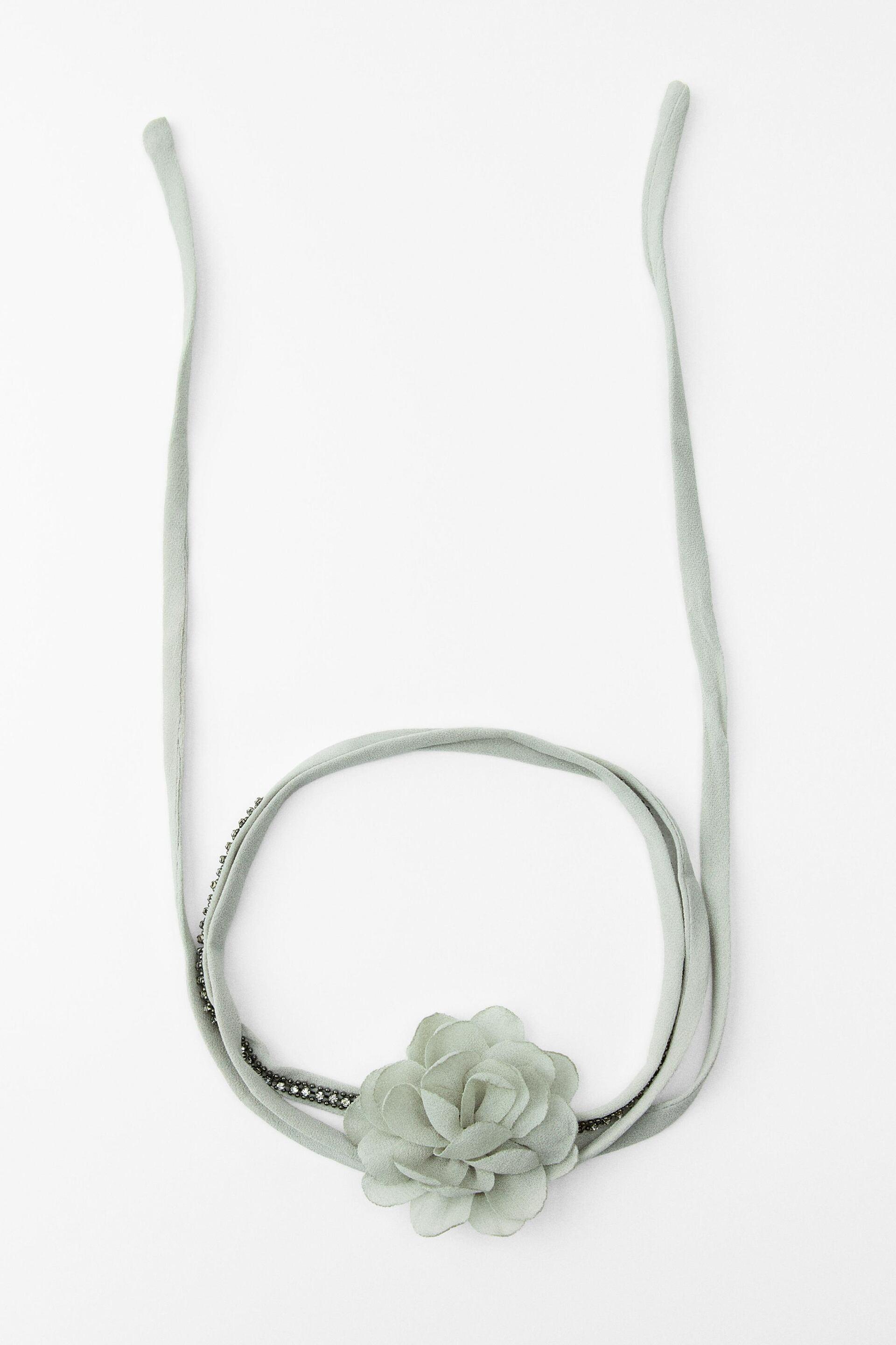 FLORAL JEWEL CHOKER NECKLACE by ZARA