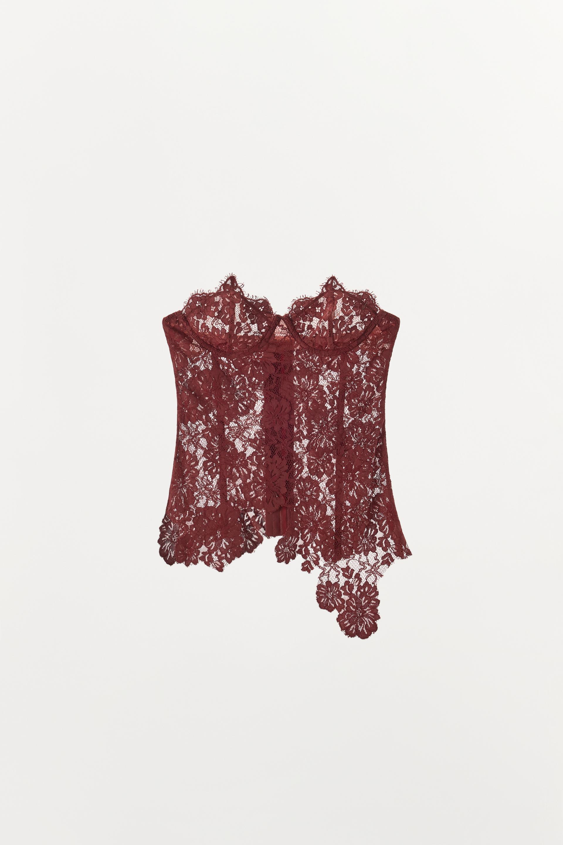 FLORAL LACE CORSET ZW COLLECTION by ZARA