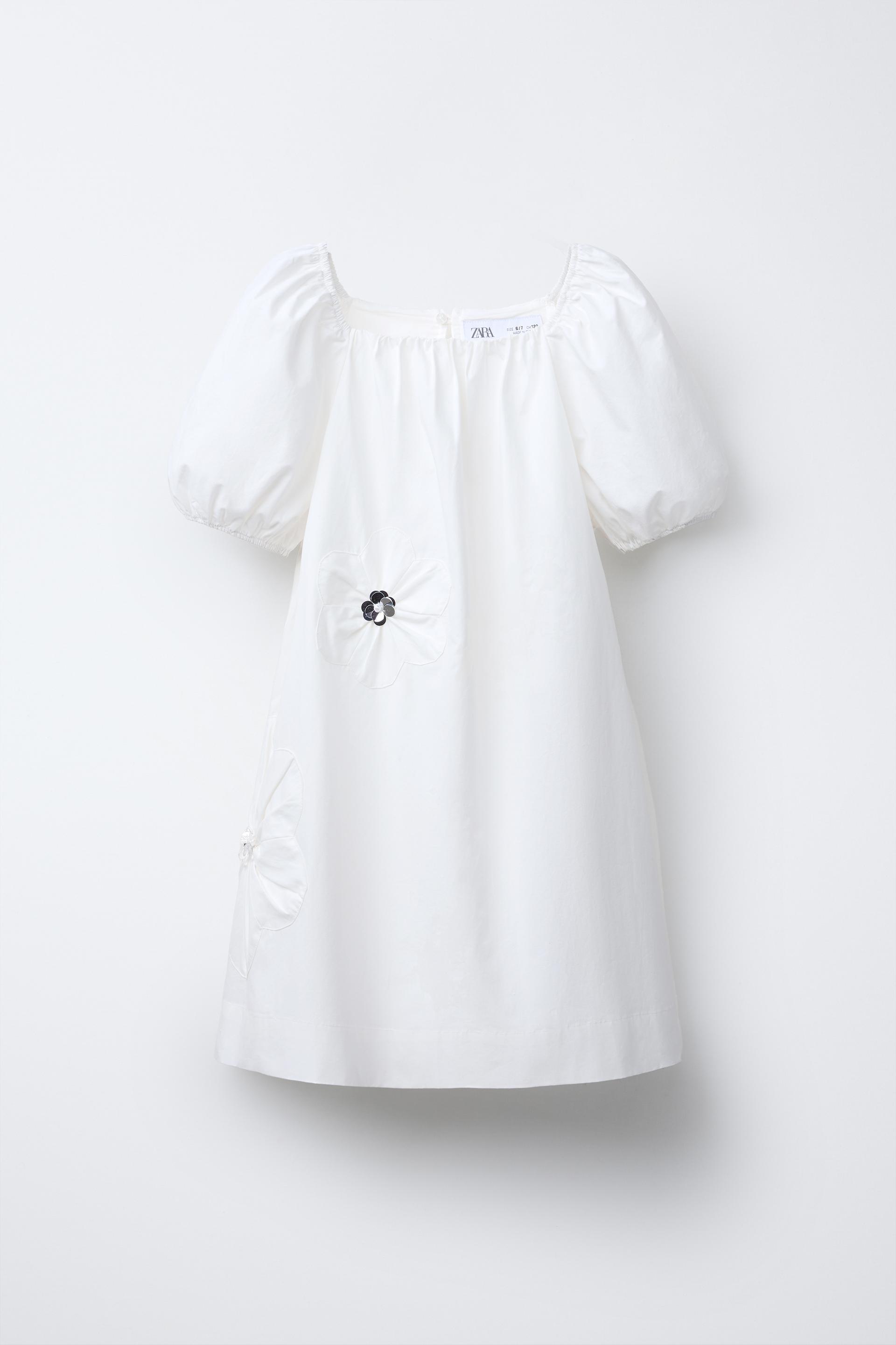 FLORAL POPLIN DRESS by ZARA