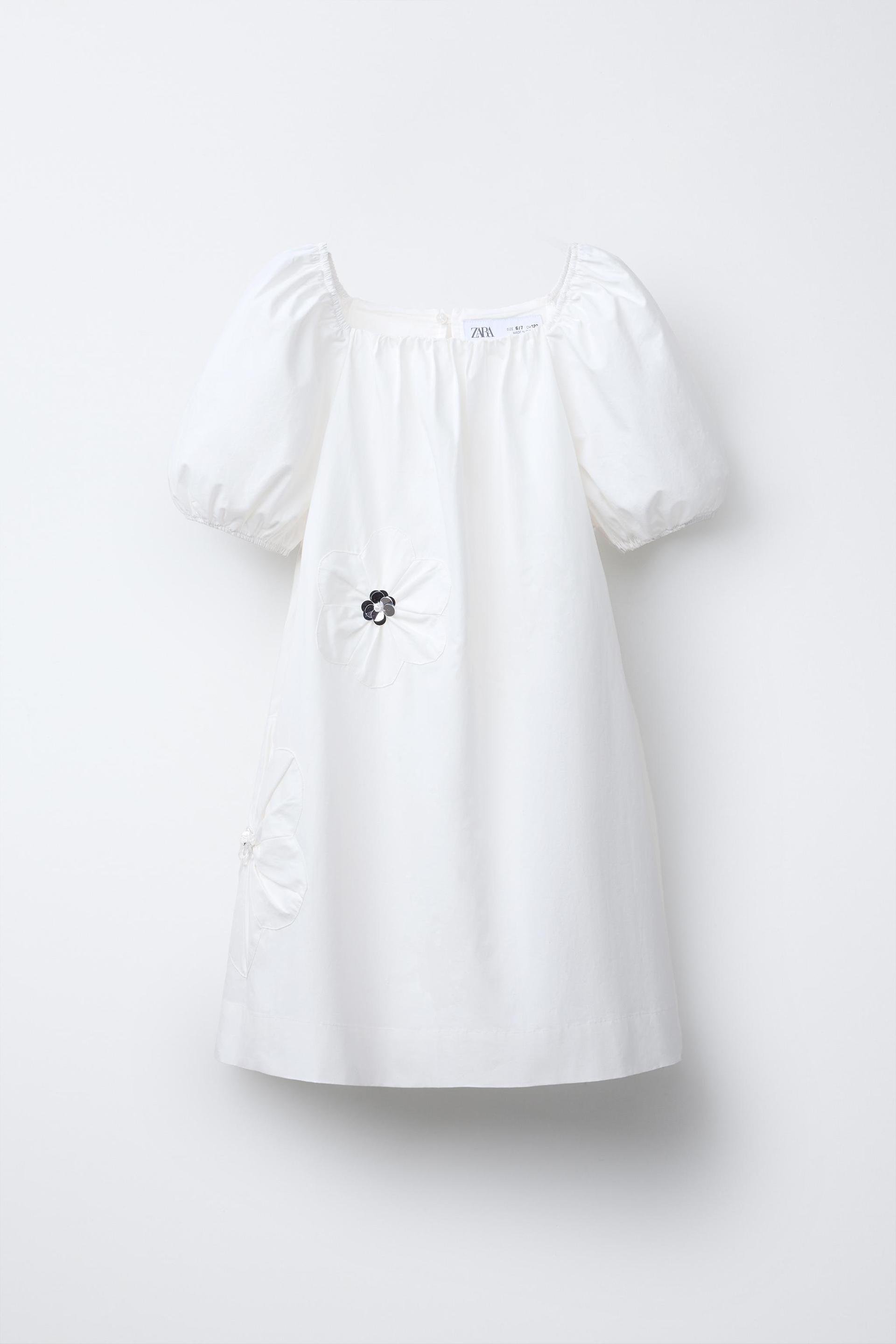 FLORAL POPLIN DRESS by ZARA