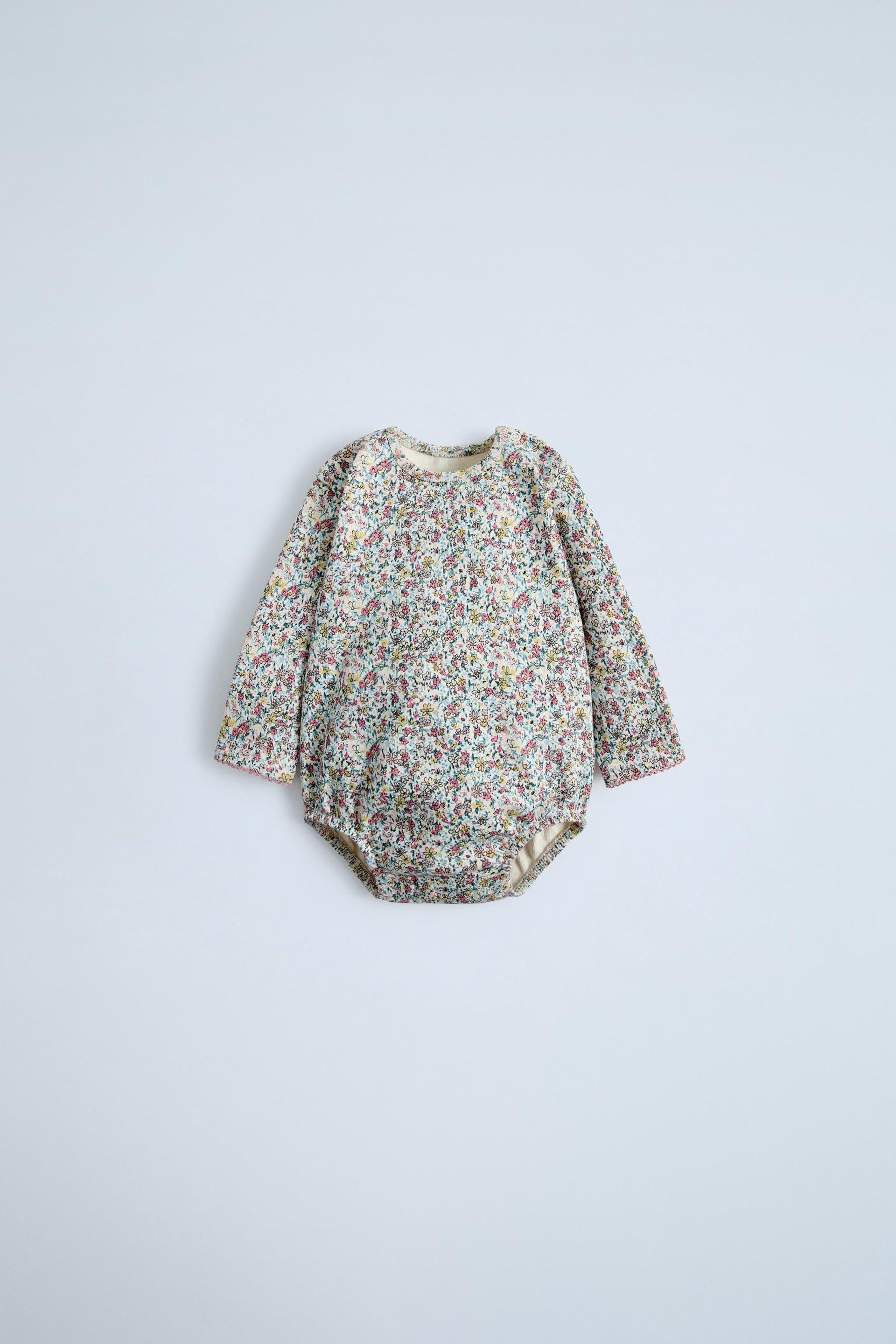 FLORAL PRINT BODYSUIT by ZARA