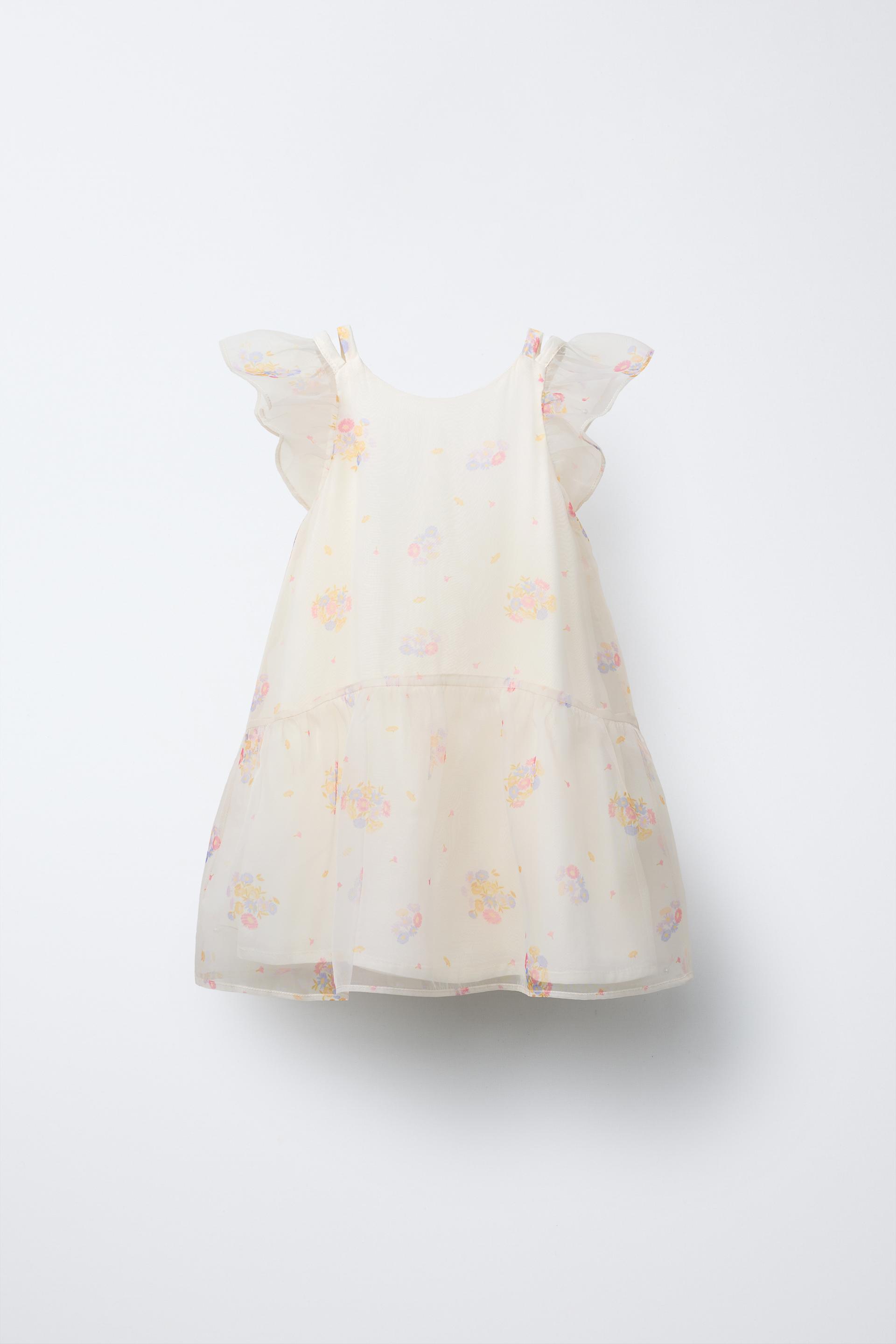FLORAL PRINT ORGANZA DRESS by ZARA