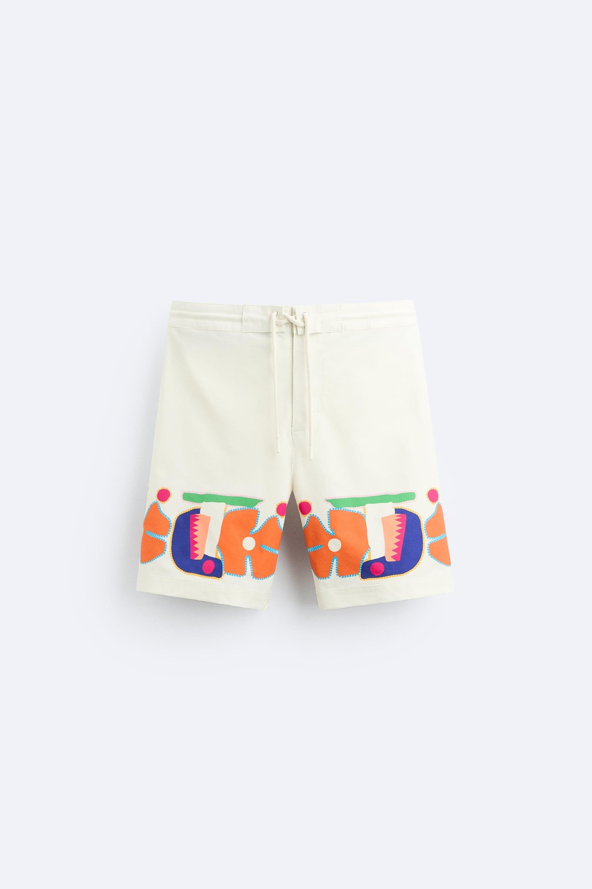 FLORAL PRINT SWIMMING TRUNKS LIMITED EDITION by ZARA
