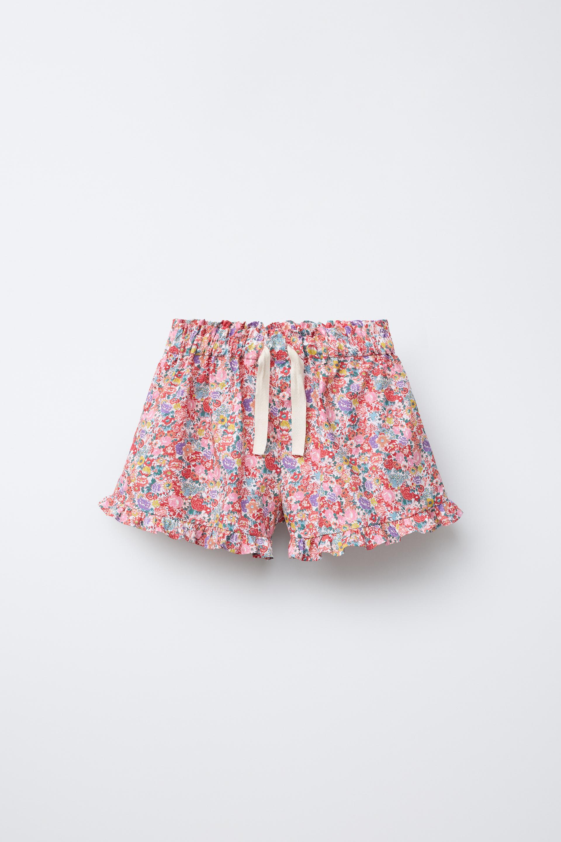 FLORAL PRINTED SHORTS by ZARA