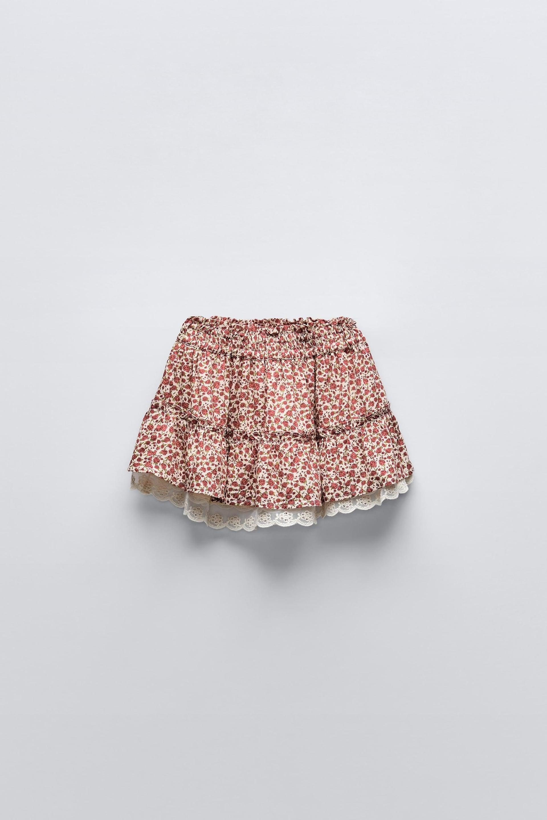 FLORAL SKIRT by ZARA