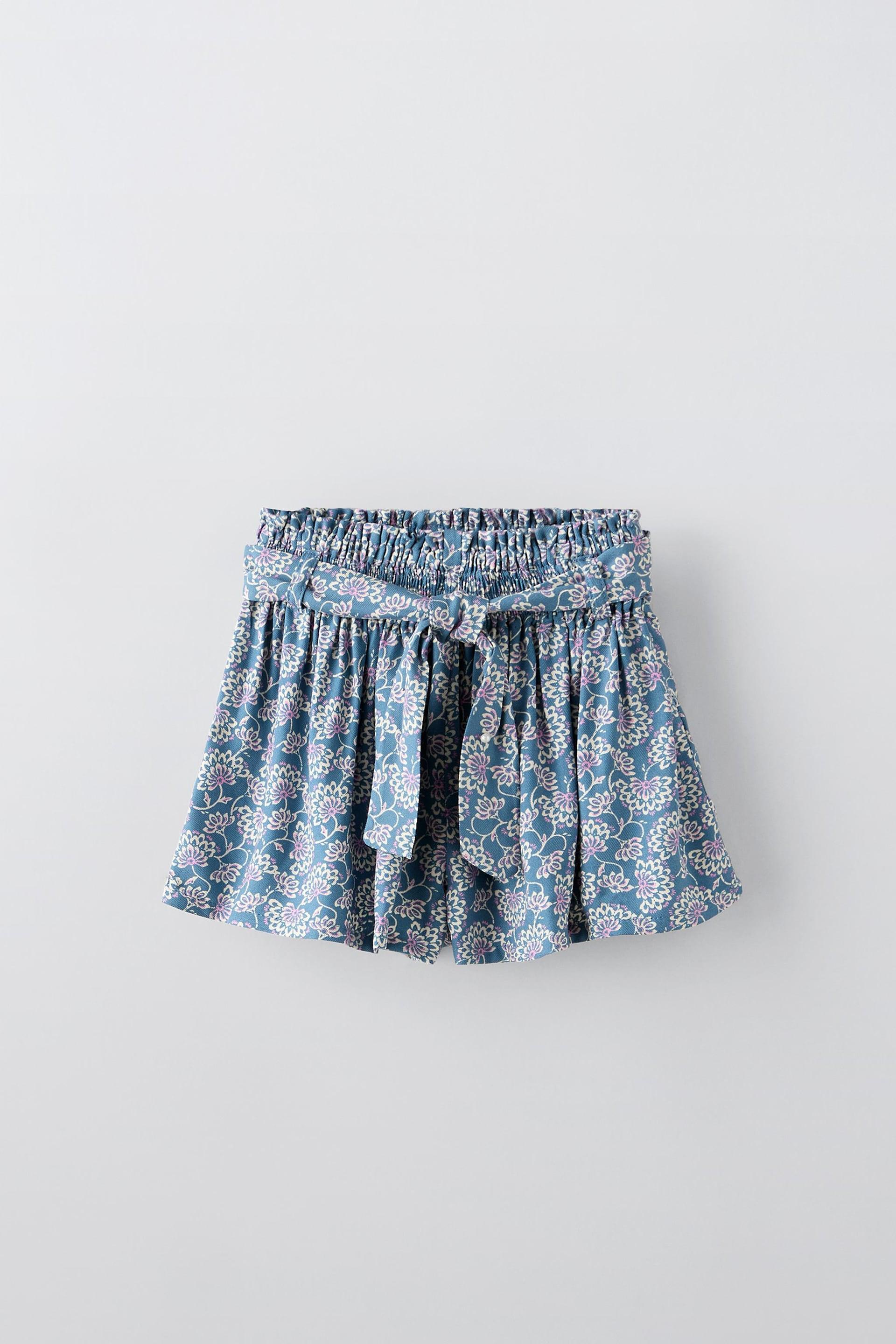 FLORAL SKORT by ZARA