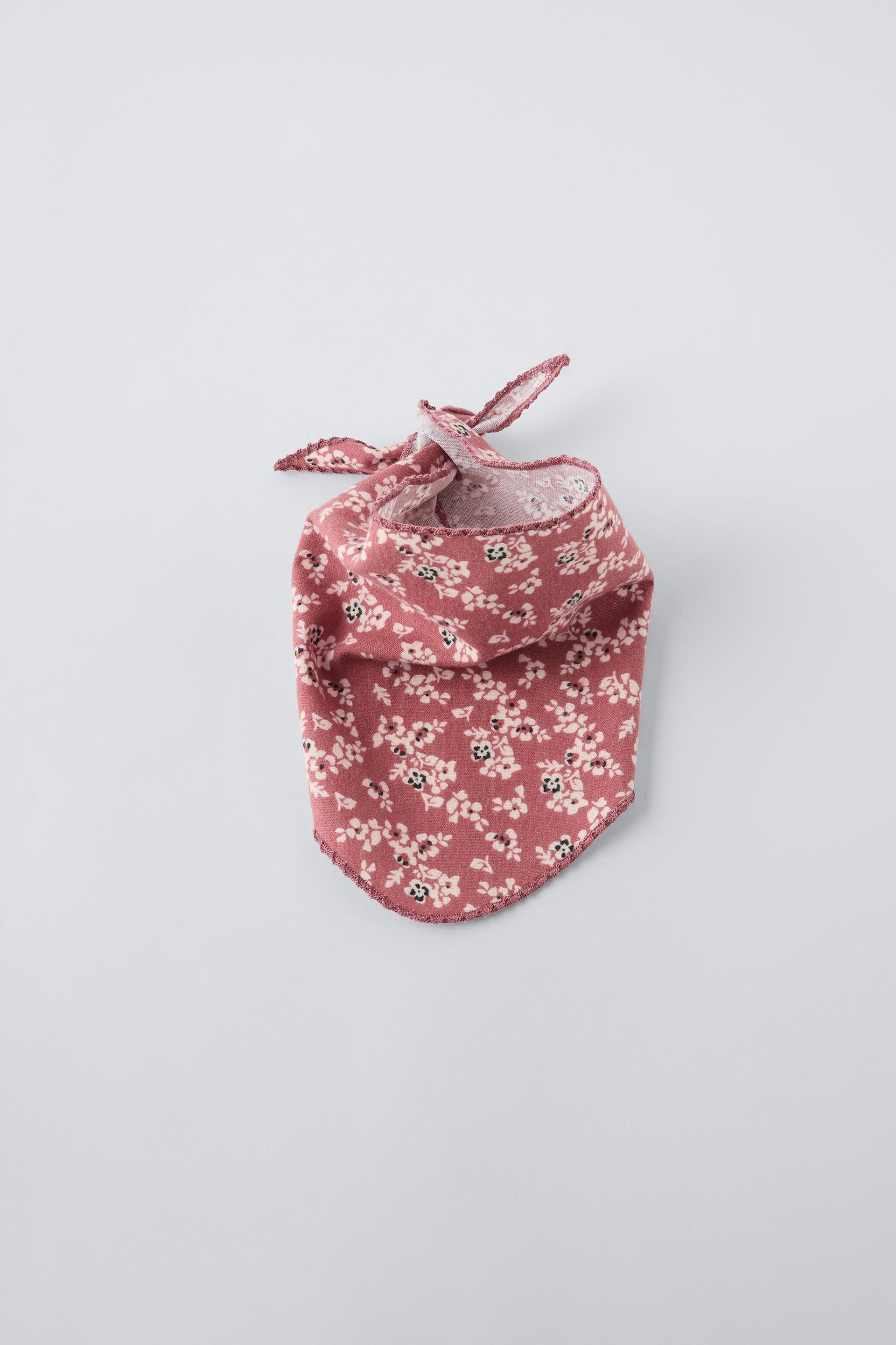 FLORAL STITCHING BANDANA by ZARA