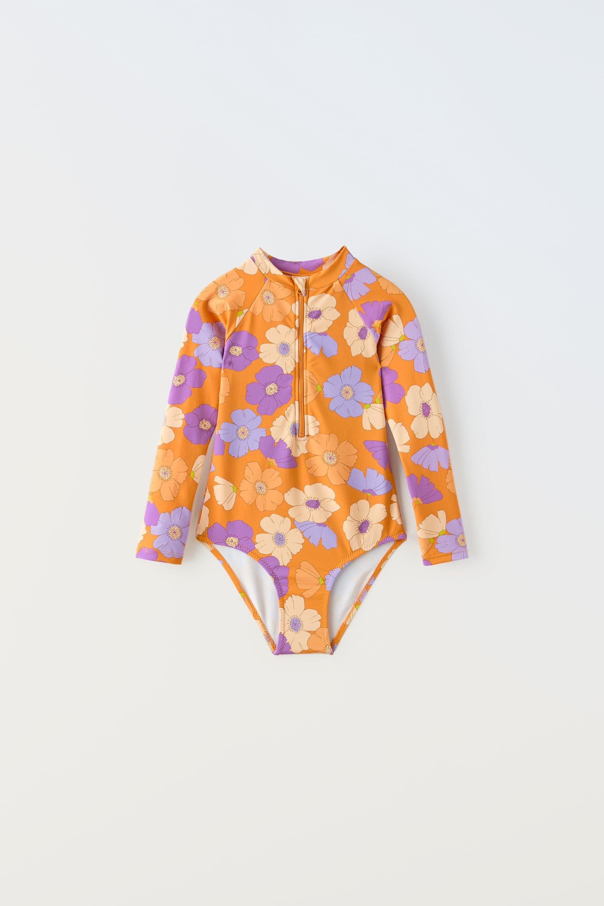 FLORAL SURF SWIMMING MAILLOT by ZARA