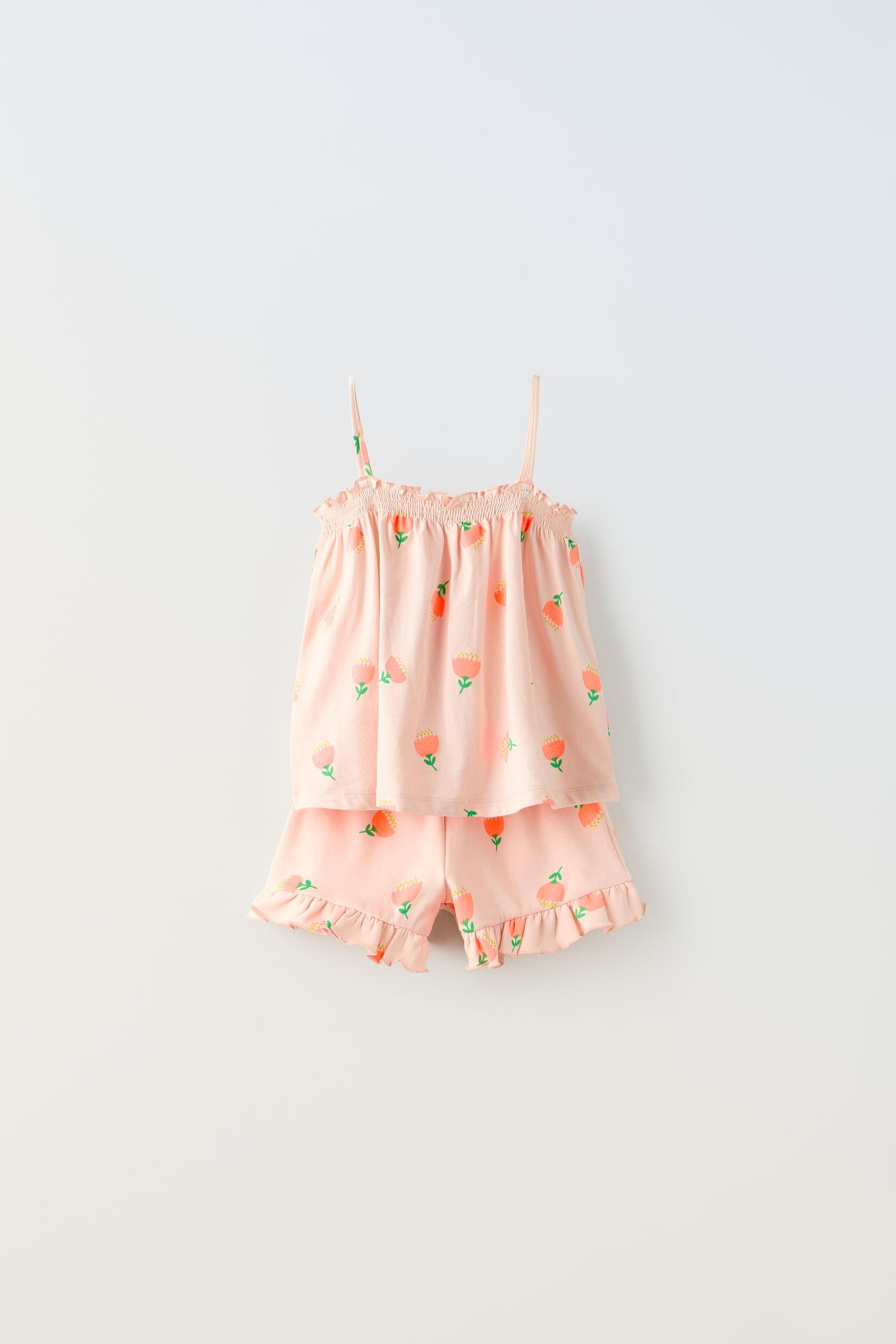 FLORAL TOP AND SHORTS MATCHING SET by ZARA