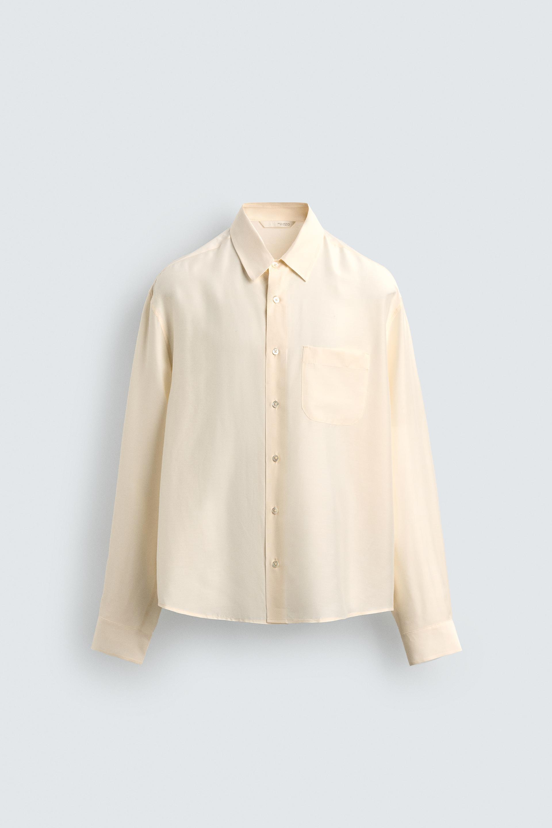 FLOWY BAMBOO - SILK SHIRT by ZARA