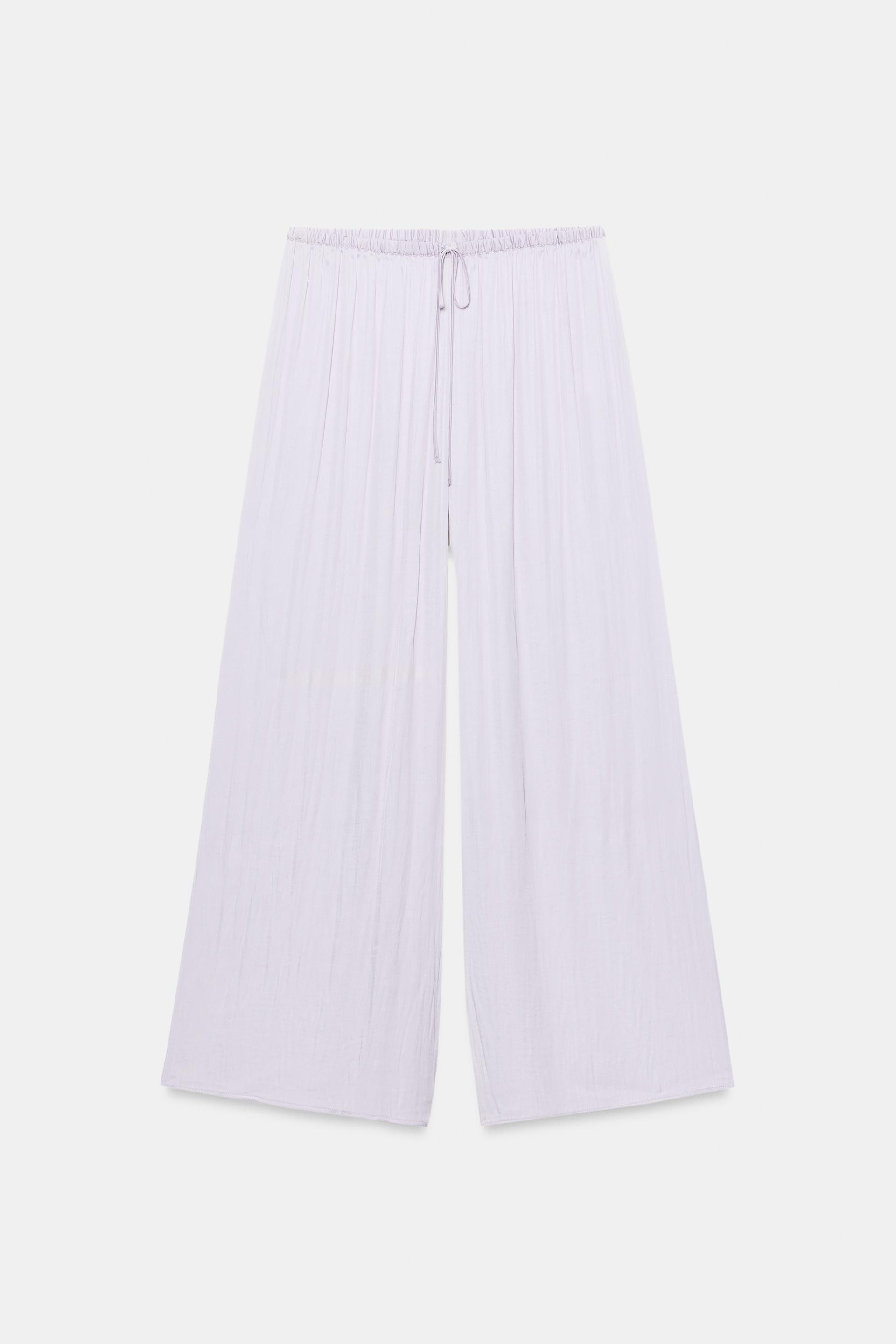 FLOWY PALAZZO PANTS by ZARA