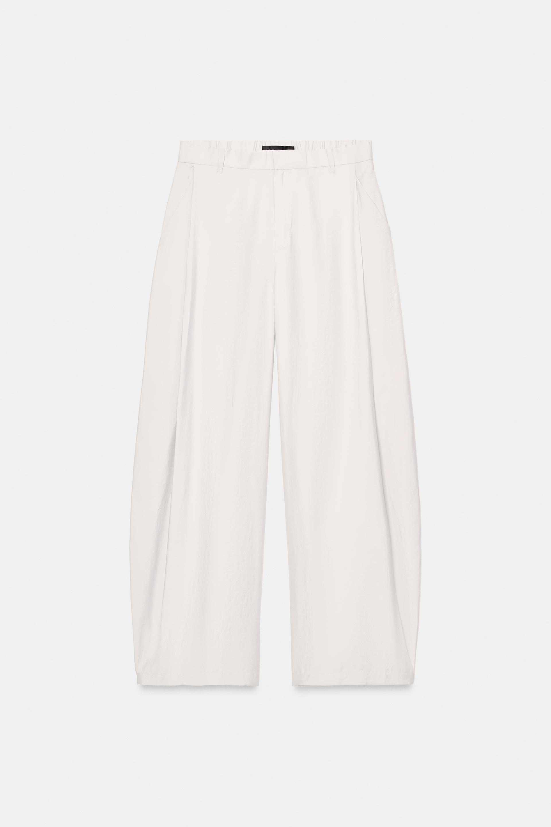FLOWY PLEATED PANTS by ZARA
