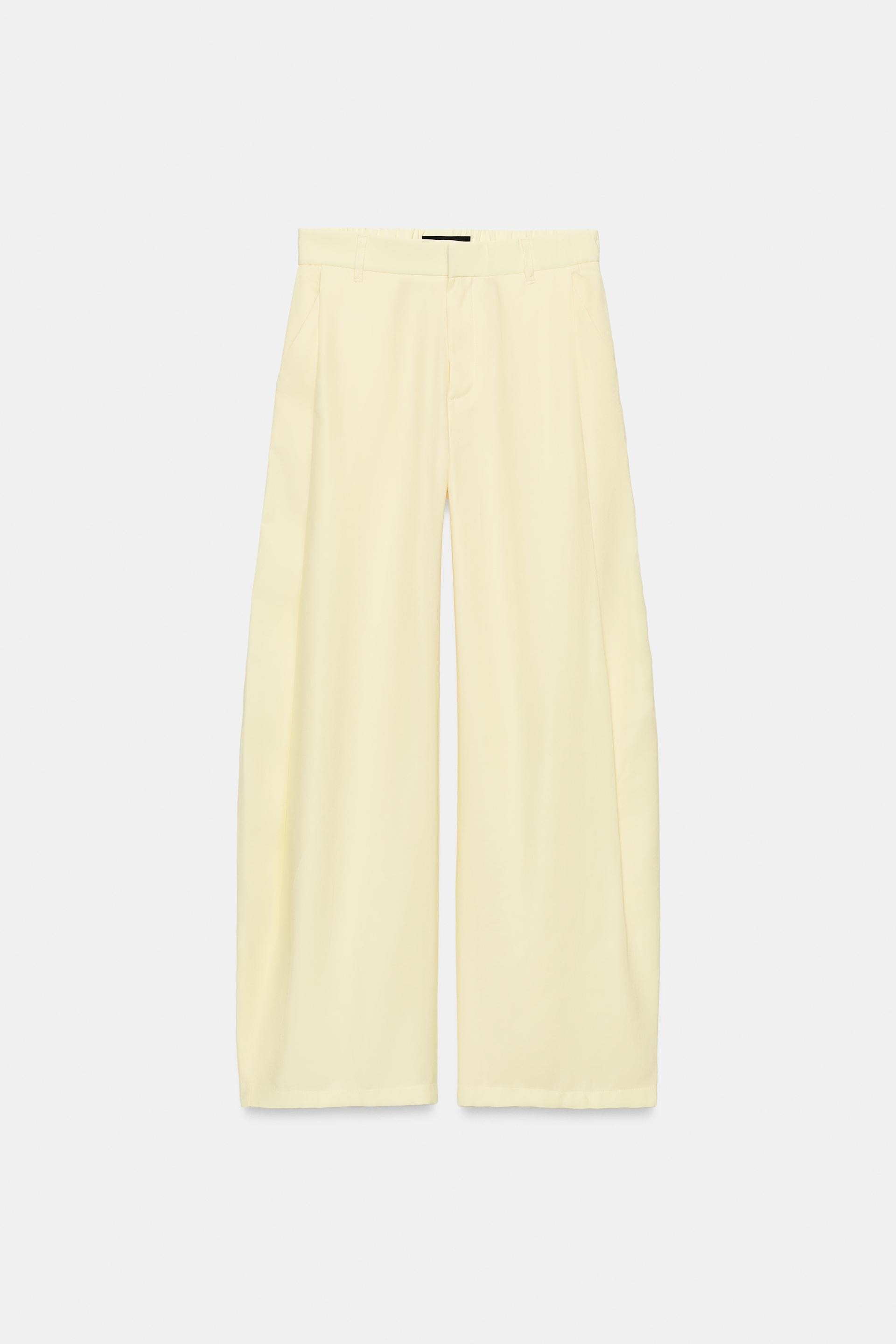 FLOWY PLEATED PANTS by ZARA
