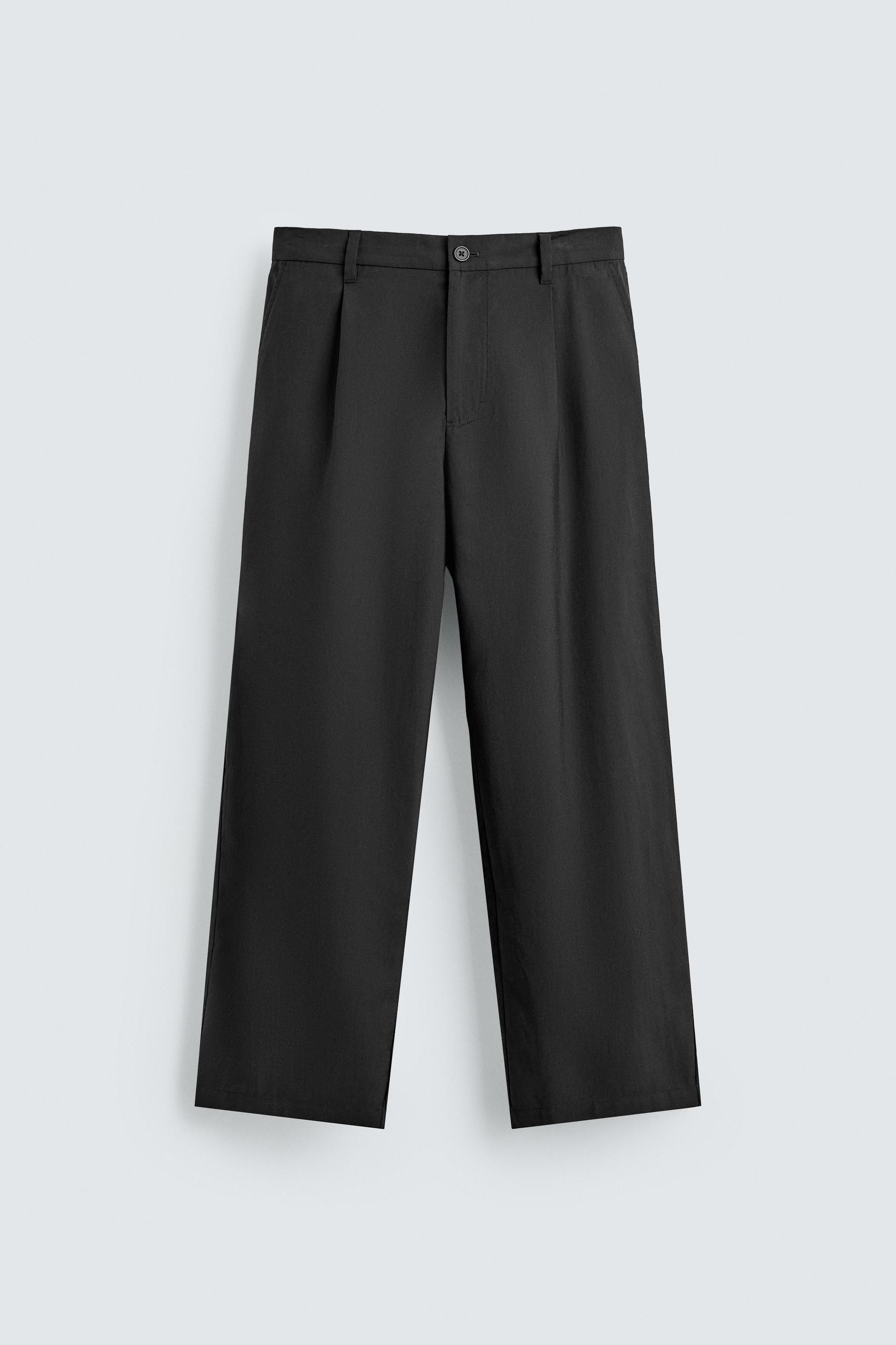 FLOWY PLEATED PANTS by ZARA